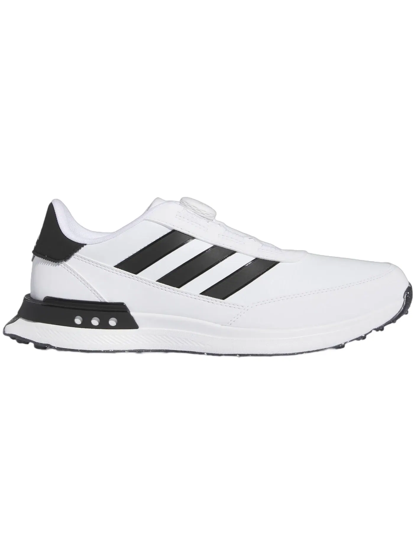 Мужские кроссовки для гольфа с системой BOA Adidas S2G Spikeless BOA 24 Wide Golf — изображение 1 из 1, белый черный белый