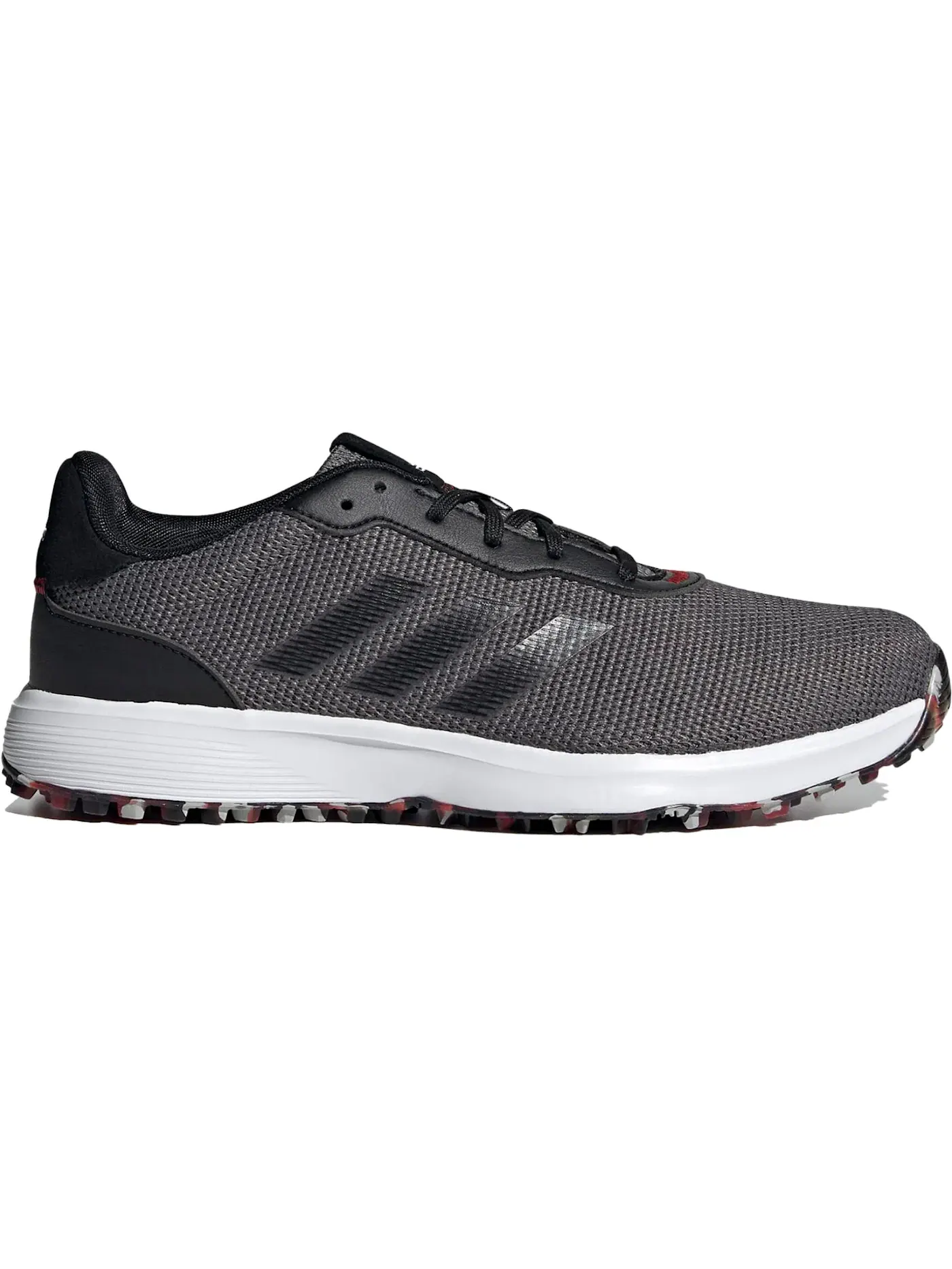 Мужские кроссовки для гольфа с шипами Adidas S2G Spikeless — изображение 1 из 1, серый/черный