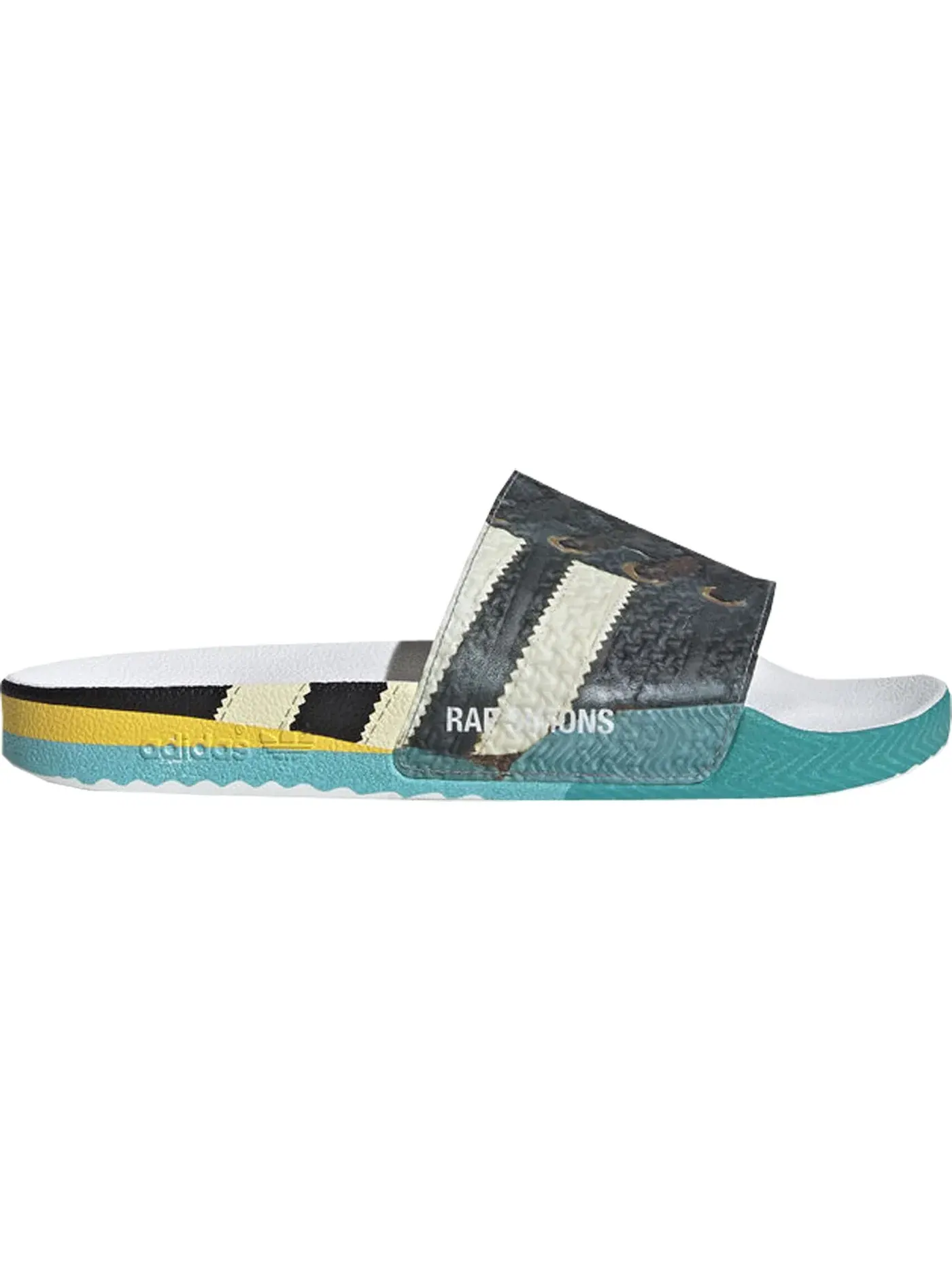 Мужские сандалии-слайды с принтом Adidas Samba Adilette Raf Simons Trompe L'oeil — изображение 1 из 1
