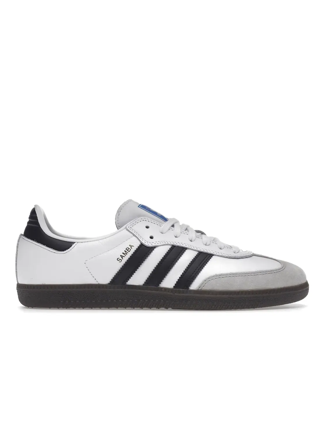 Мужские кроссовки с замшевыми вставками Adidas Samba ADV — изображение 1 из 4, белый/черный/прозрачный