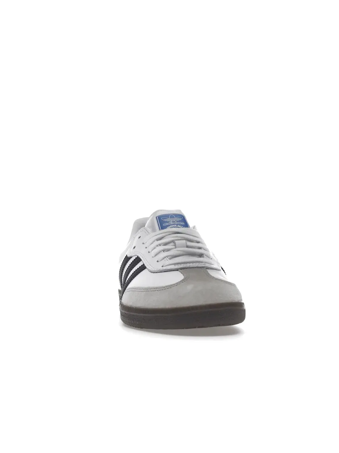 Мужские кроссовки с замшевыми вставками Adidas Samba ADV — изображение 2 из 4, белый/черный/прозрачный