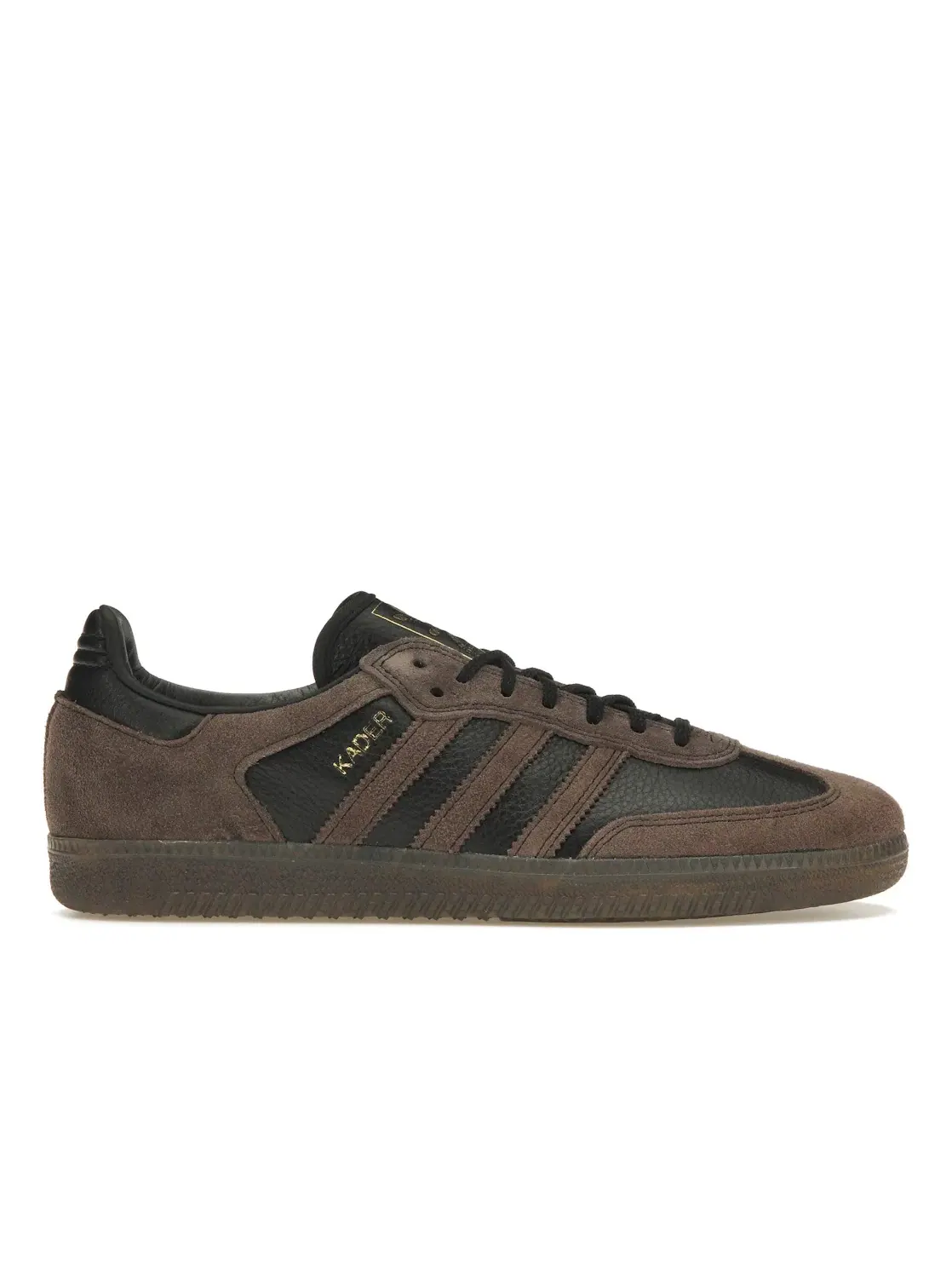 Мужские кроссовки с замшевыми накладками Adidas Samba ADV Kader Sylla — изображение 1 из 4, черный/коричневый