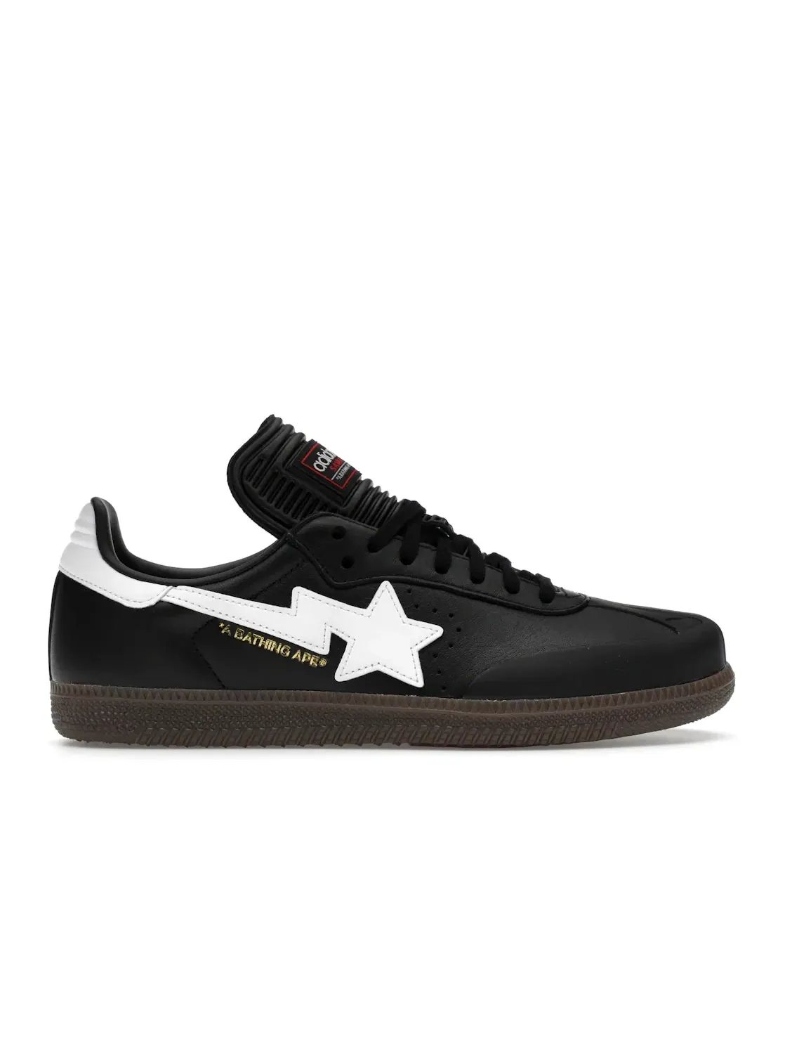 Мужские кроссовки Lifestyle с коллаборацией Bape Adidas Samba — изображение 1 из 4, черный/белый