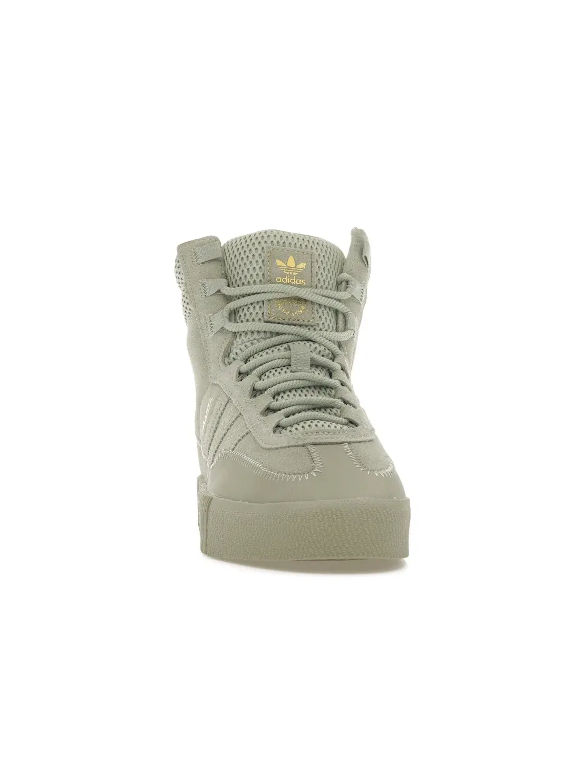Женские кроссовки с длинным язычком Adidas Samba Boot — изображение 2 из 4, зеленый/зеленый/серый