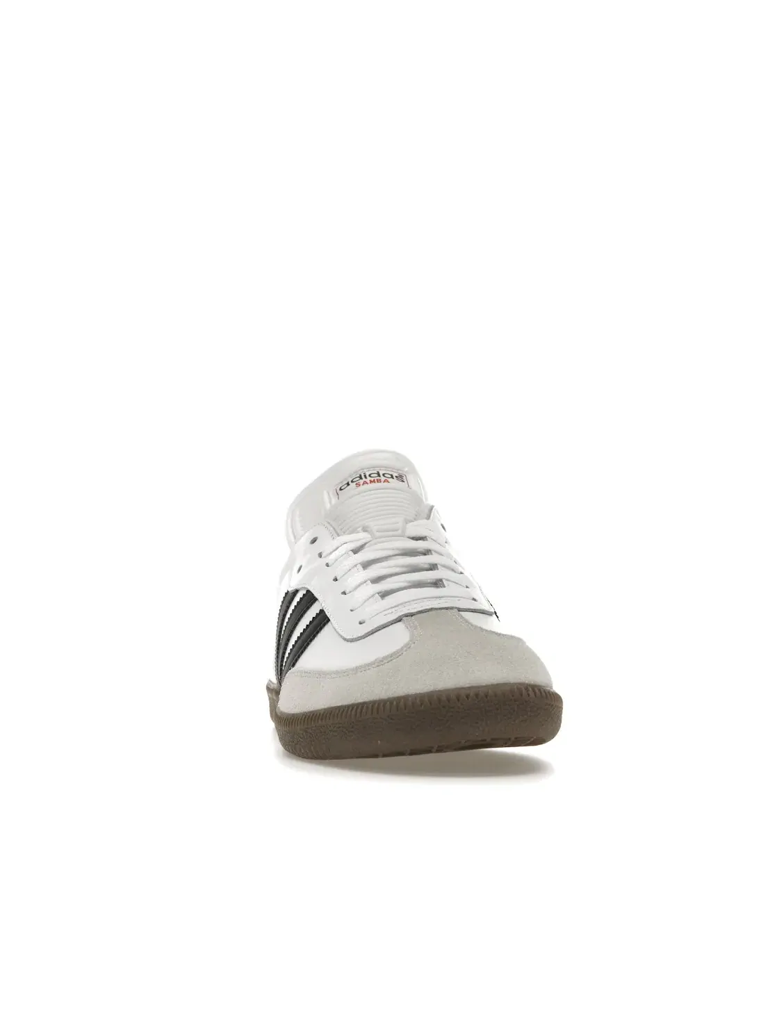 Мужские кроссовки с замшевой накладкой Adidas Samba Classic — изображение 2 из 4, белый/черный/белый