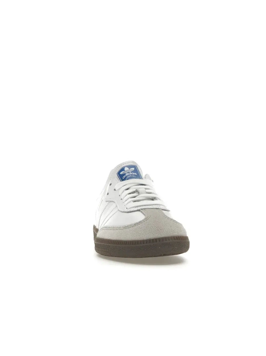 Мужские кроссовки с гладкой кожи Samba Adidas — изображение 2 из 4, белый/белый
