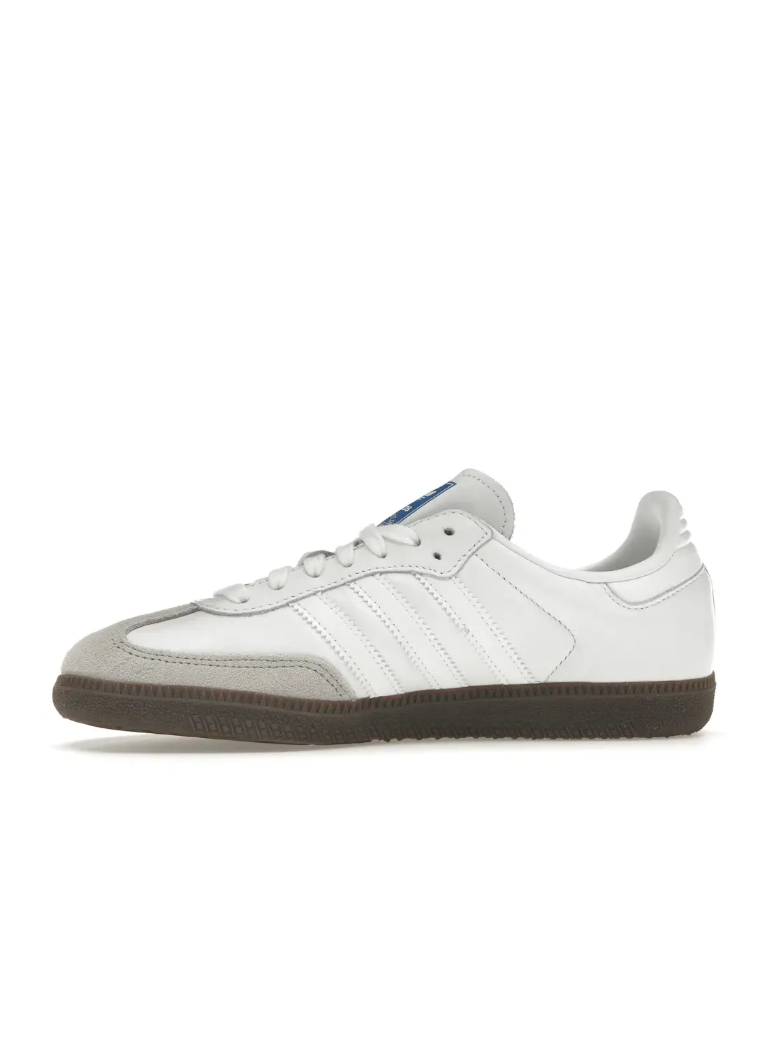 Мужские кроссовки с гладкой кожи Samba Adidas — изображение 3 из 4, белый/белый