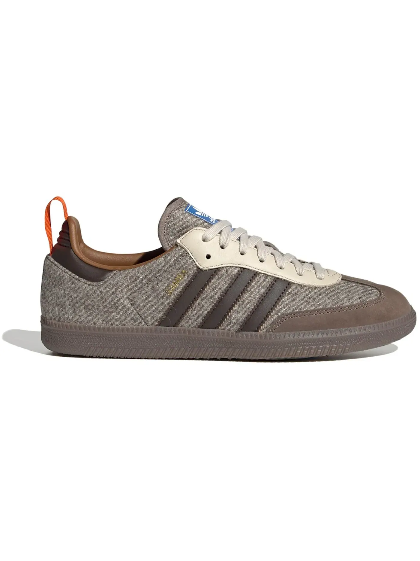 Мужские кроссовки Lifestyle Adidas Samba Fox Simple Brown, Dark Brown — изображение 1 из 1, коричневый