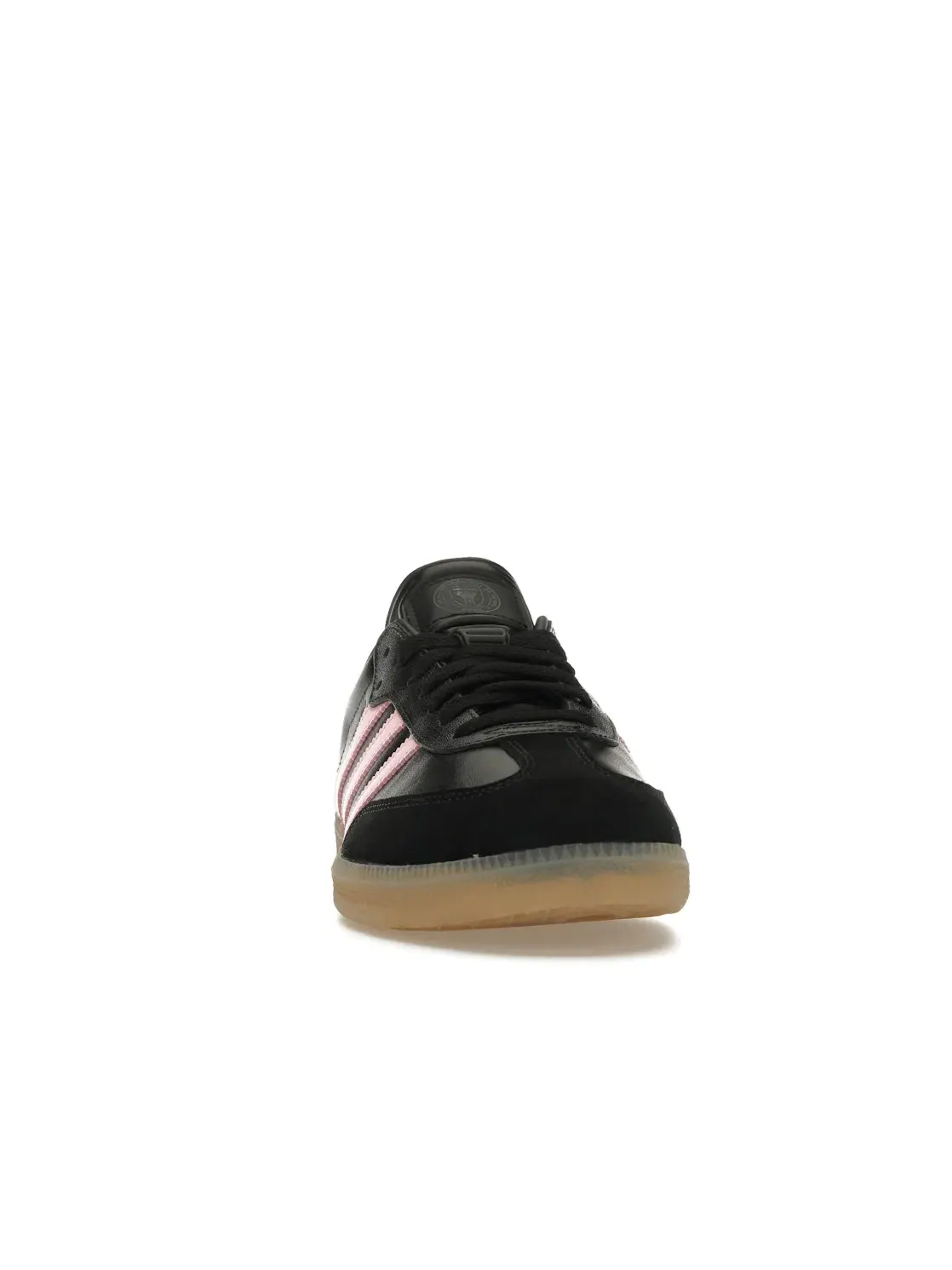 Мужские кроссовки с замшевым носком Adidas Samba — изображение 2 из 4, черный/розовый