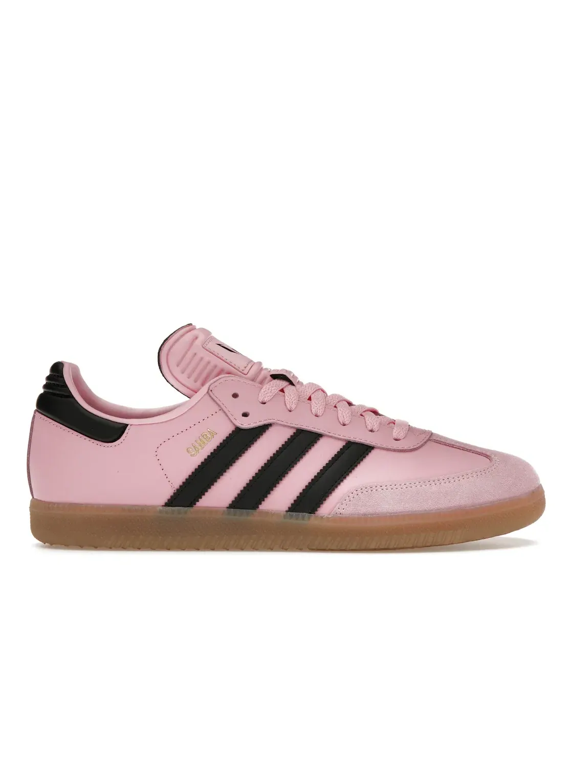 Мужские кроссовки с кожаным верхом Adidas Samba — изображение 1 из 4, розовый/черный