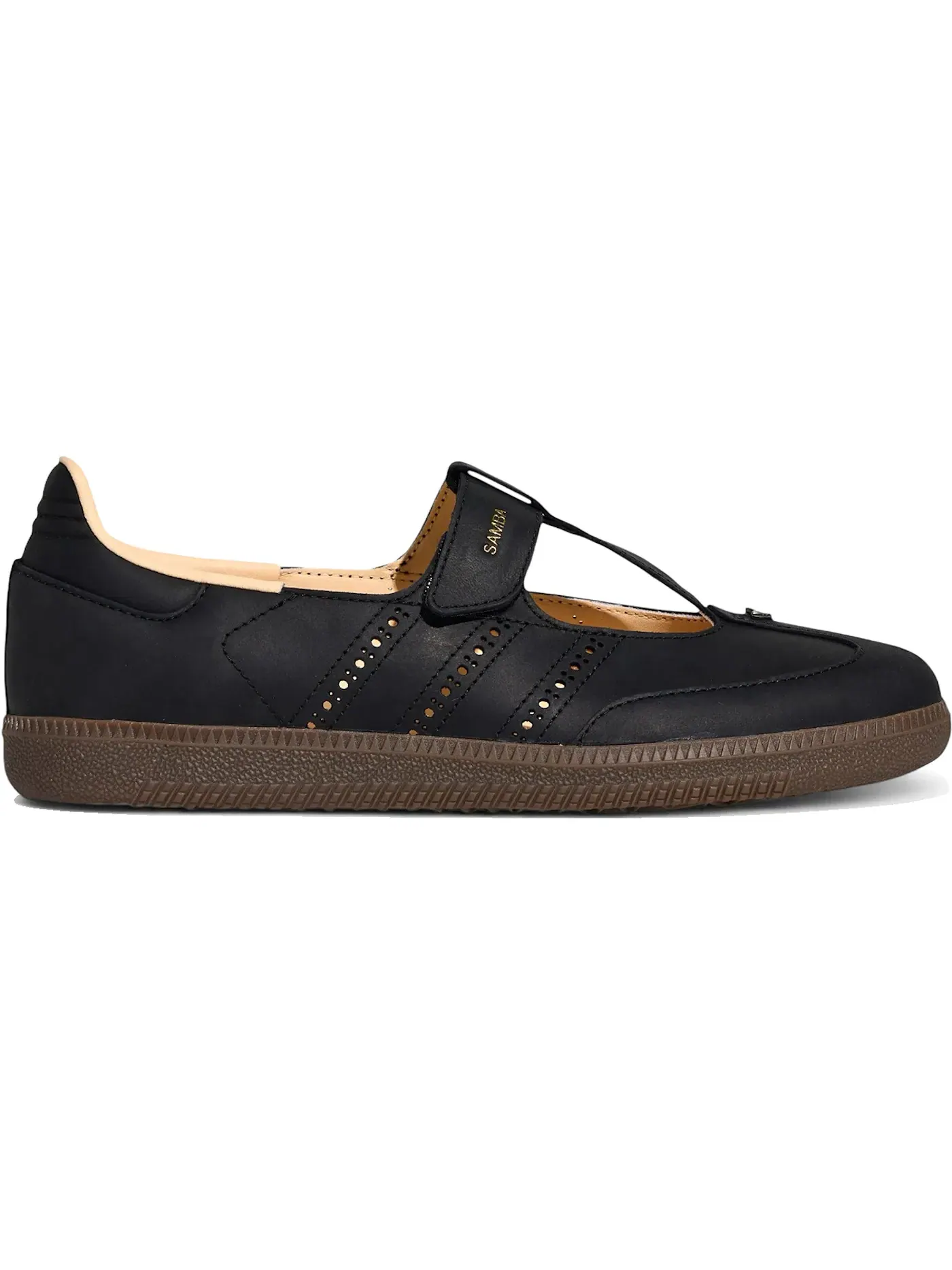 Женские кроссовки с замшевым верхом Adidas Samba Jane — изображение 1 из 1, черный песочный
