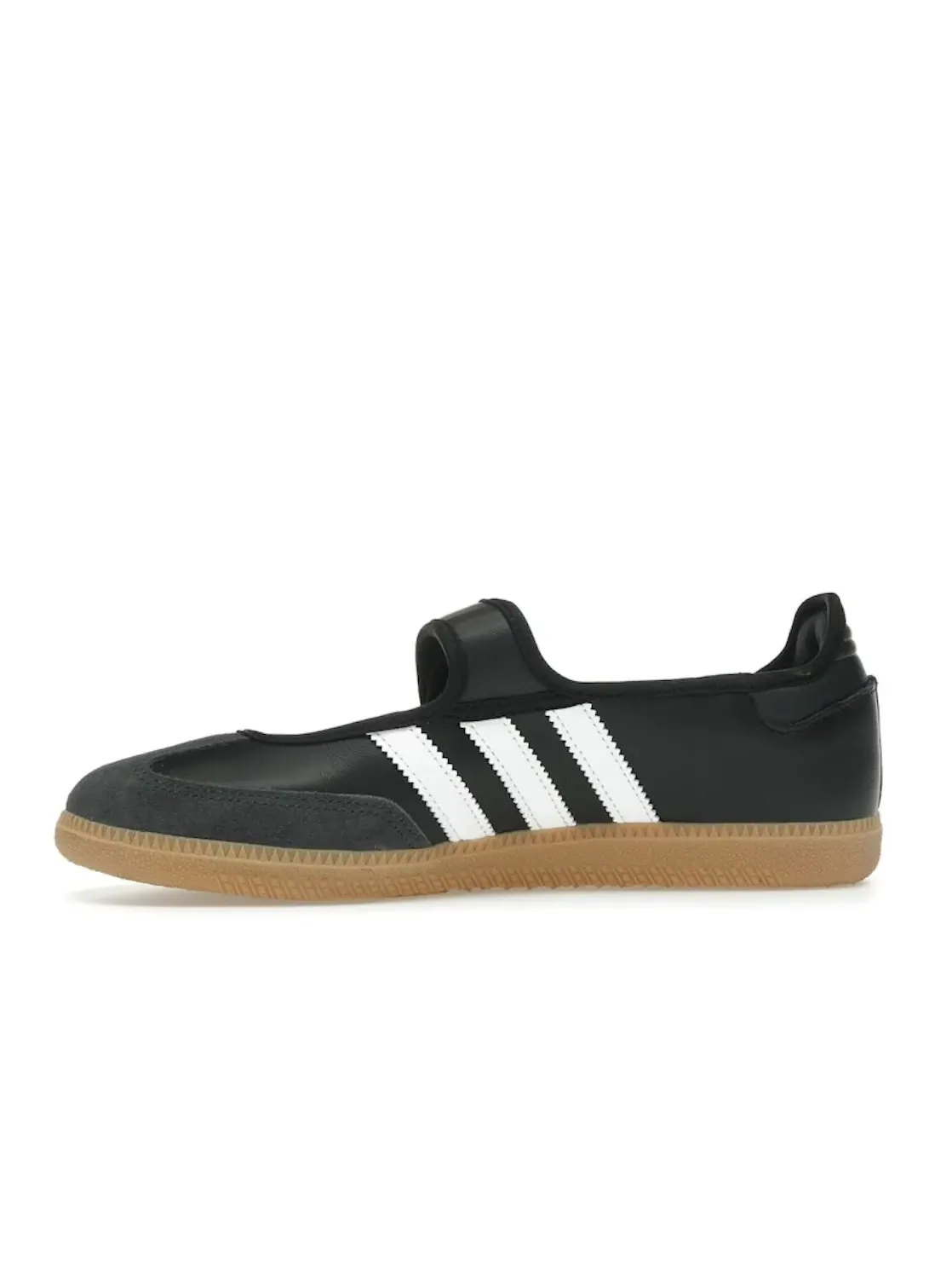 Женские кроссовки с гладкой кожей Adidas Samba Jane — изображение 3 из 4, черный//белый