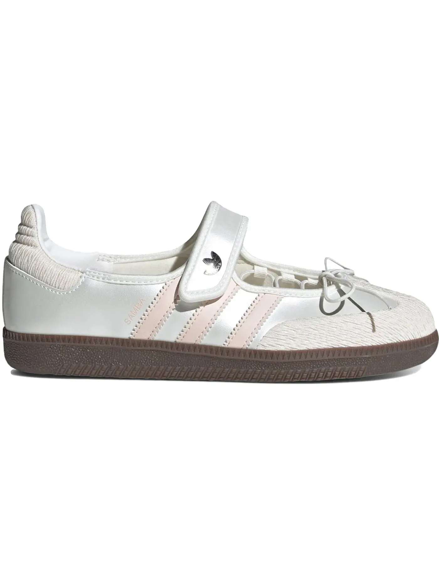 Женские кроссовки с низким профилем Adidas Samba Jane — изображение 1 из 1, белый розовый