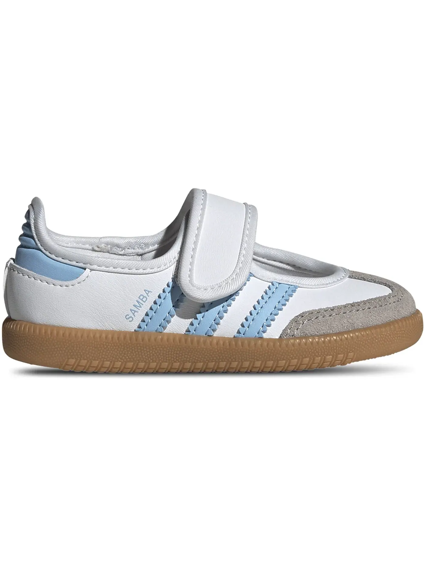 Детские кроссовки без шнуровки Samba Jane Adidas — изображение 1 из 1, белый прозрачный
