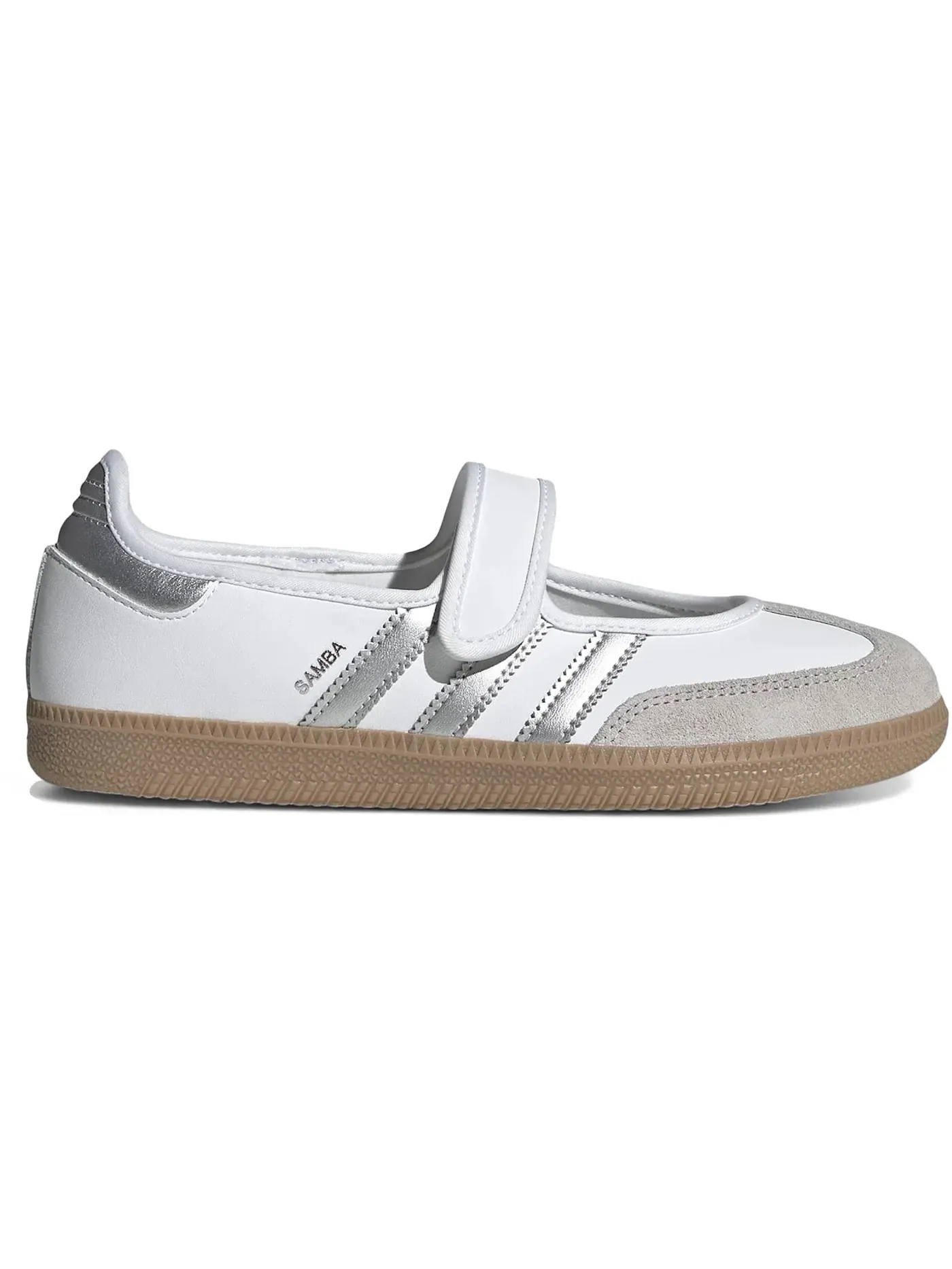 Женские кроссовки с серебристыми акцентами Adidas Samba Jane — изображение 1 из 1