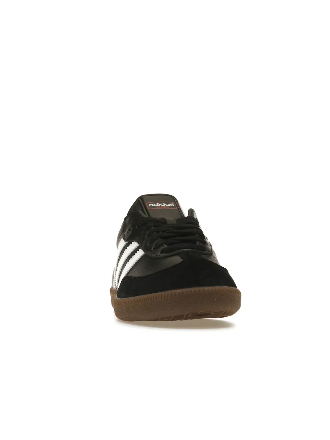 Мужские кроссовки с кожаным верхом Adidas Samba Leather — изображение 2 из 4, черный/белый/черный