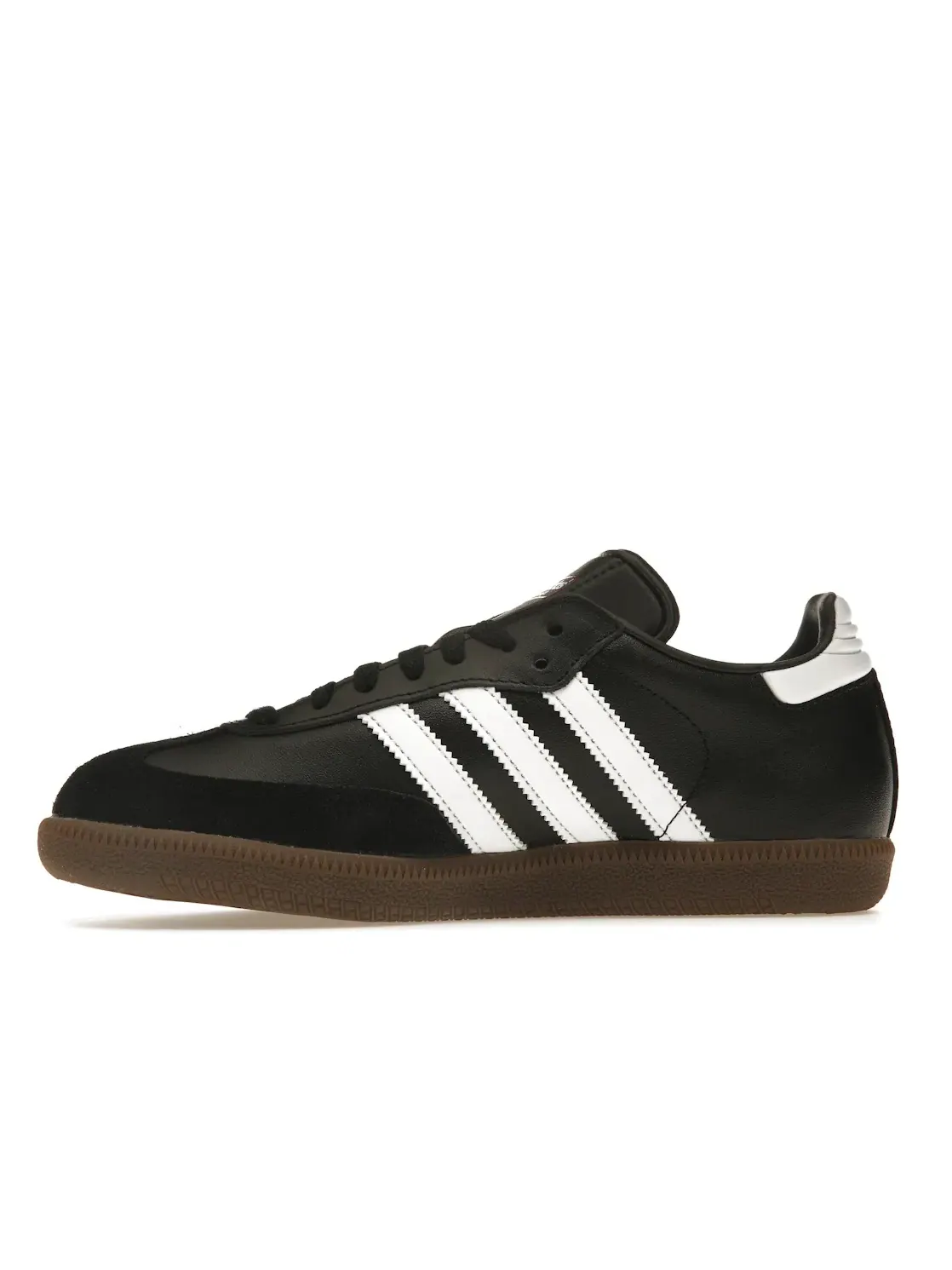 Мужские кроссовки с кожаным верхом Adidas Samba Leather — изображение 3 из 4, черный/белый/черный
