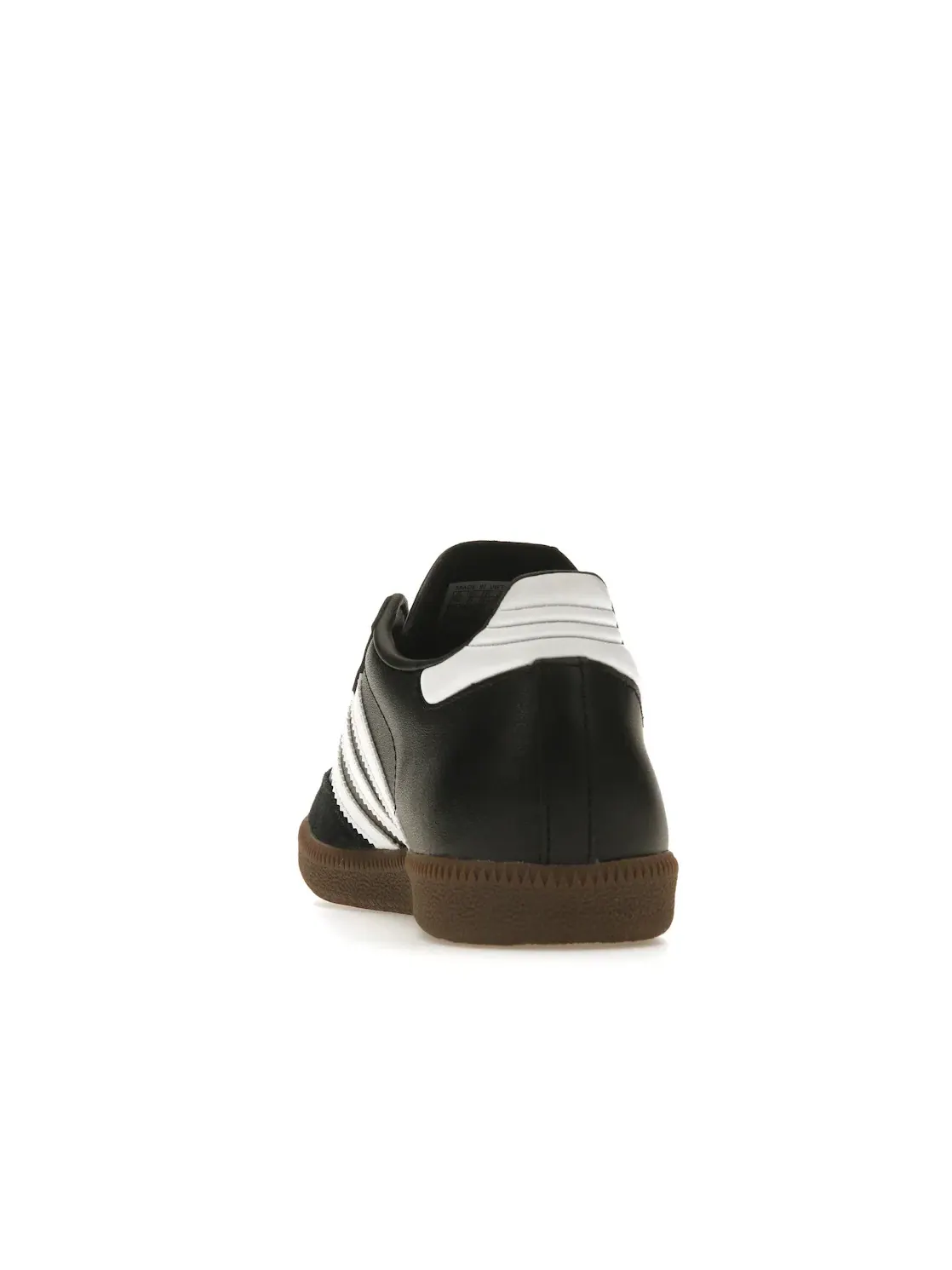 Мужские кроссовки с кожаным верхом Adidas Samba Leather — изображение 4 из 4, черный/белый/черный