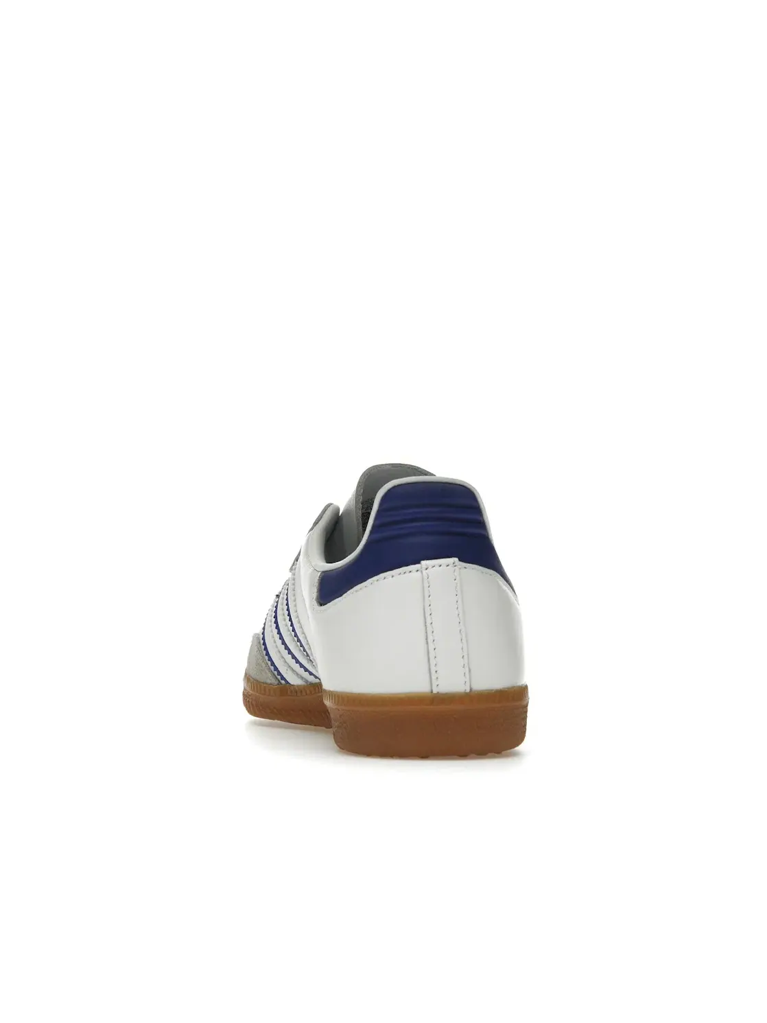 Мужские кеды с кожаным верхом Adidas Samba Leather — изображение 4 из 4, белый синий
