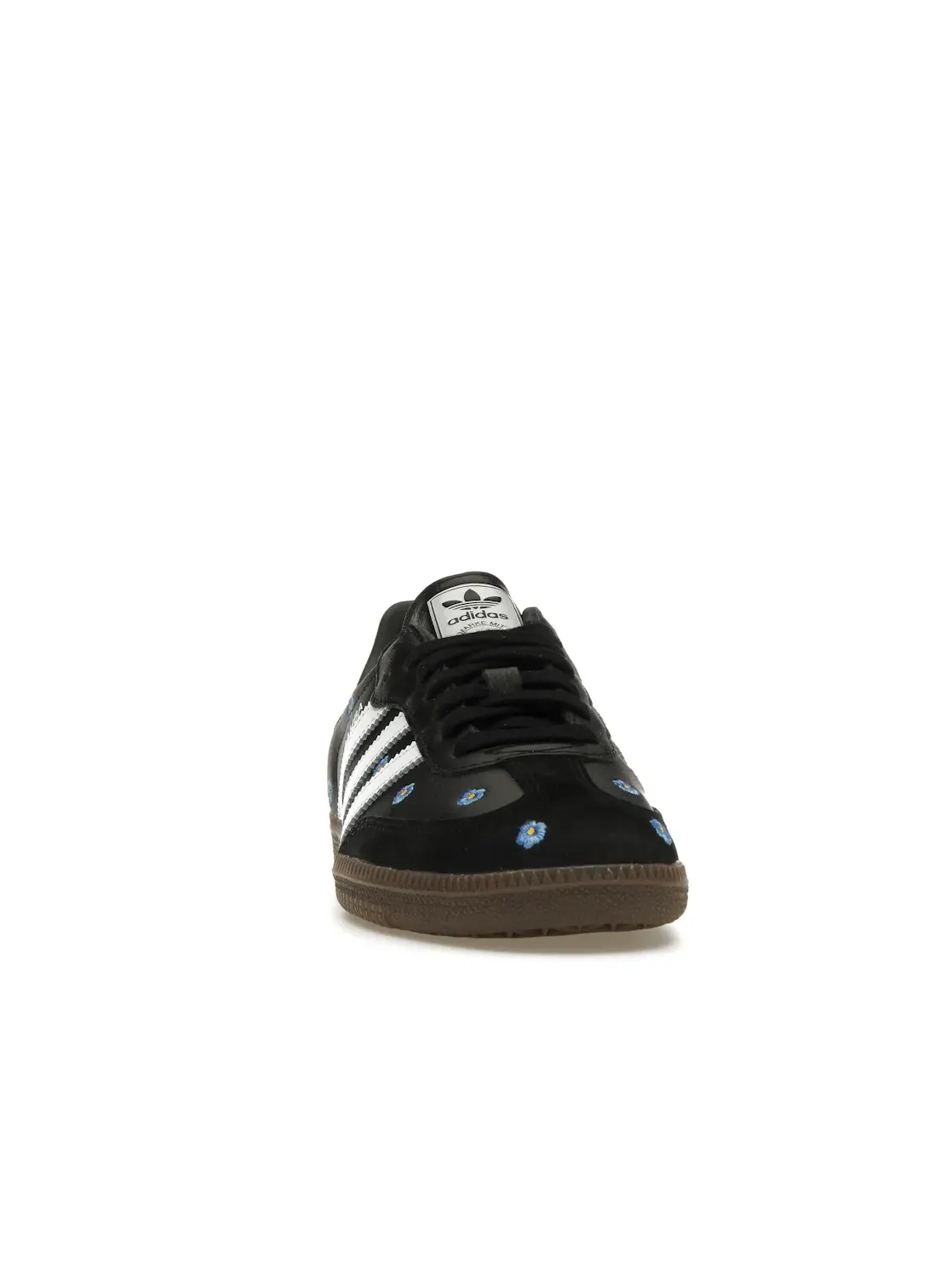 Женские кроссовки с вышивкой цветов Adidas Samba — изображение 2 из 4, черный/черный/белый