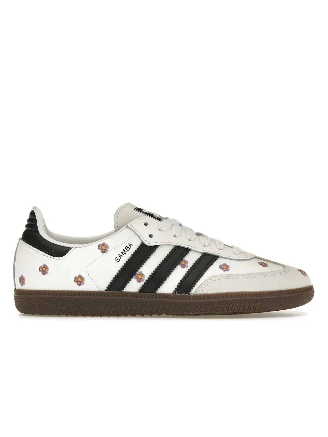 Женские кроссовки с принтом Adidas Samba — изображение 1 из 4, белый/белый/черный