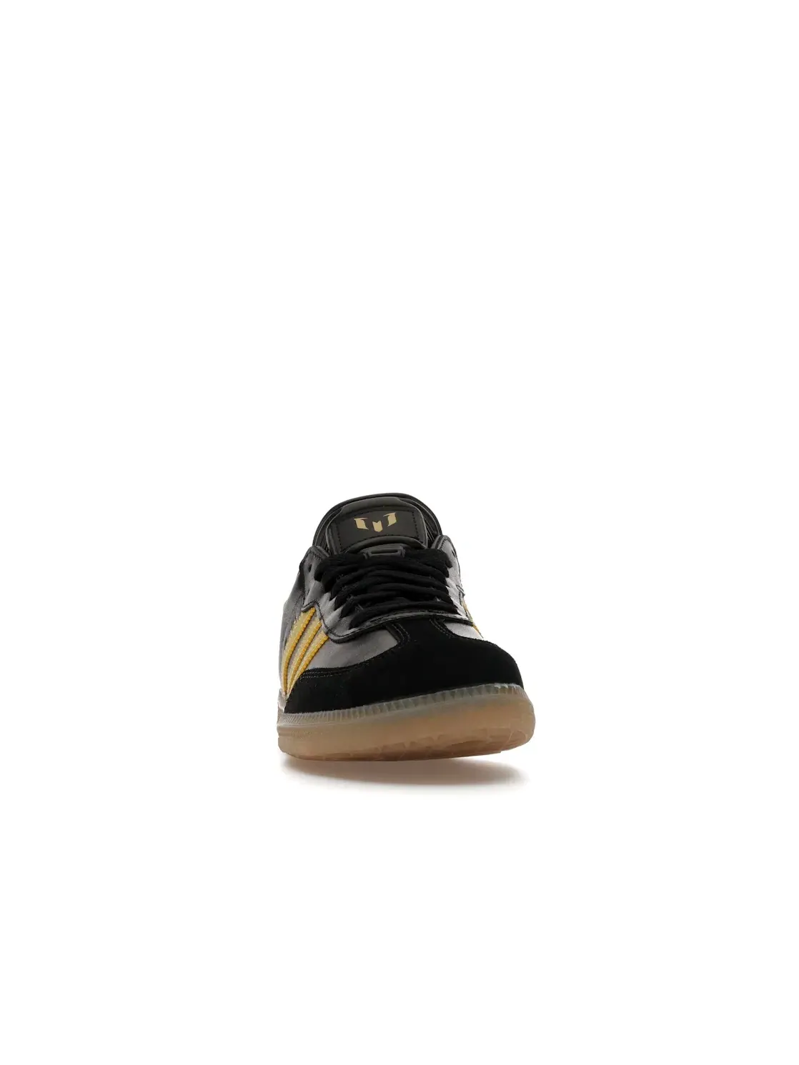 Детские кроссовки с принтом Adidas Samba Adidas — изображение 2 из 4, черный/золотистый