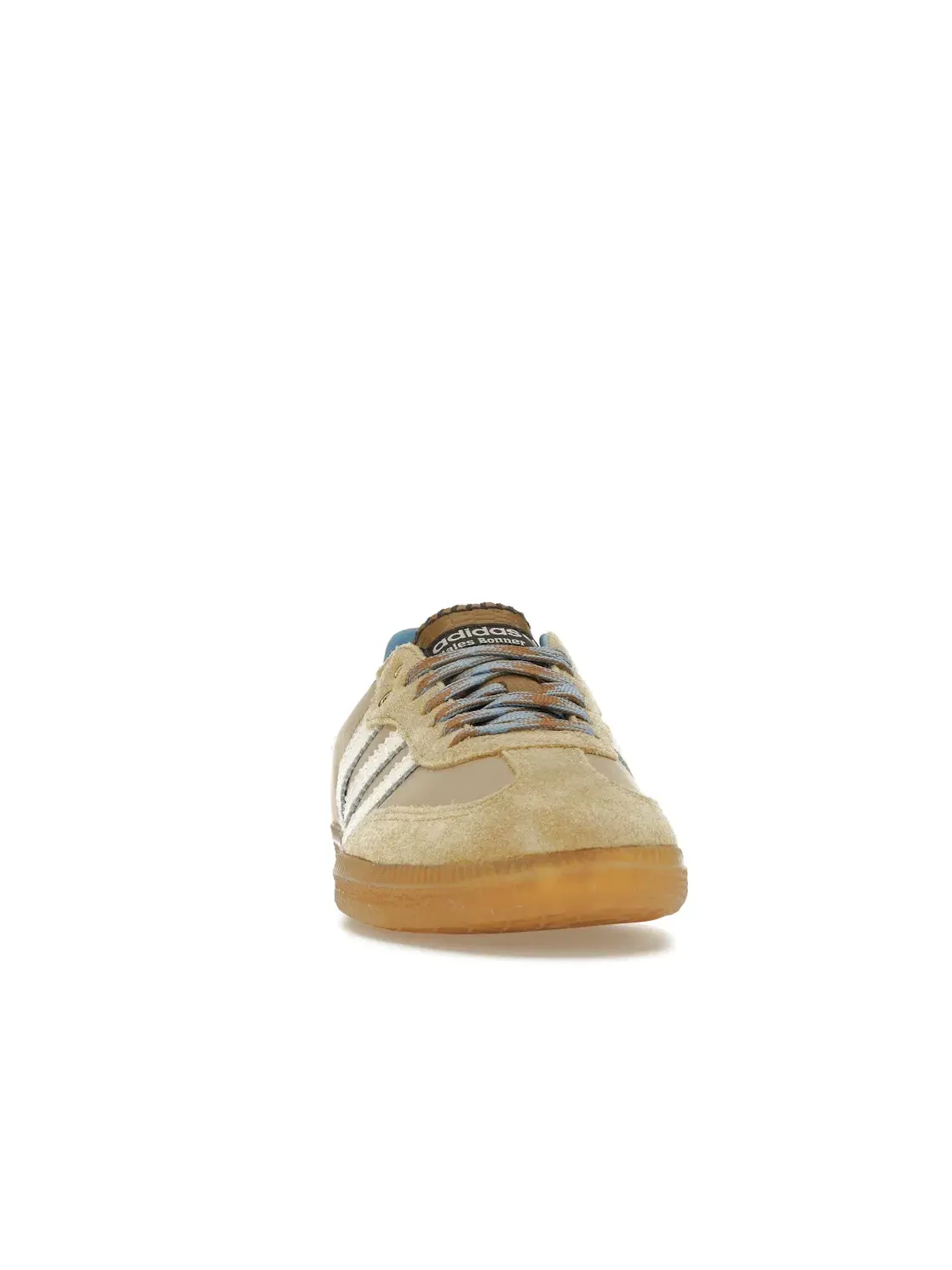 Мужские кроссовки с замшевой накладкой Adidas Samba Nylon — изображение 2 из 4, белый белый синий