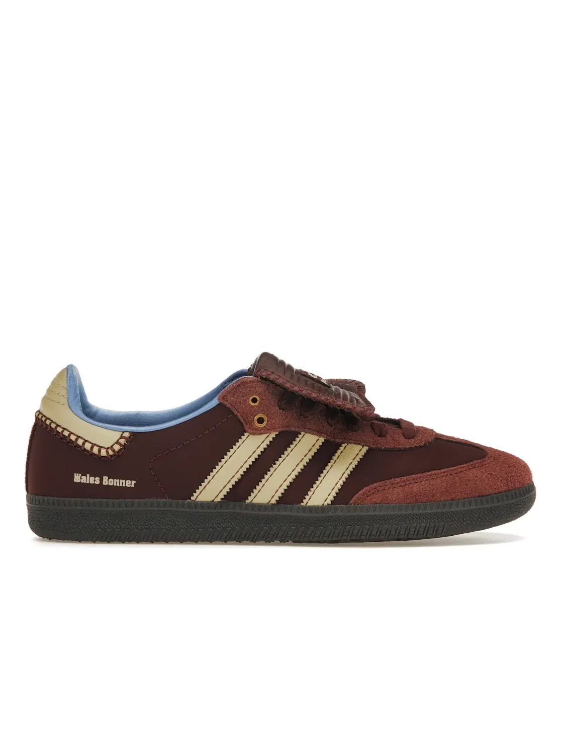 Мужские кроссовки с замшевыми вставками Wales Bonner Adidas — изображение 1 из 4, коричневый/бежевый/синий