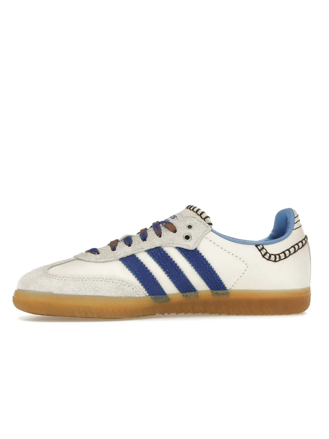 Мужские кроссовки с ретро-дизайном Adidas Samba Nylon — изображение 3 из 4, синий/белый