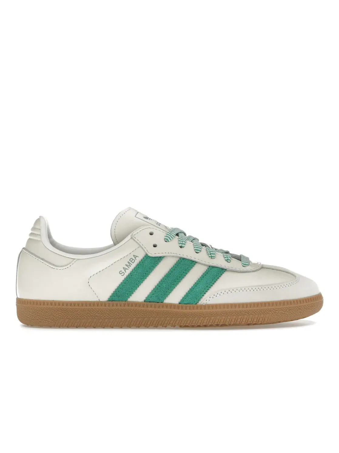Женские кроссовки Lifestyle Adidas Samba — изображение 1 из 4, белый/зеленый/зеленый