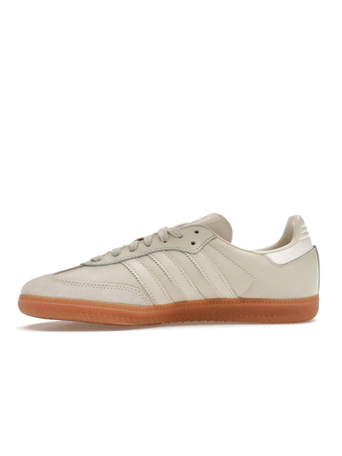 Женские кроссовки с замшевыми вставками Adidas Samba OG — изображение 3 из 4, белый/бежевый