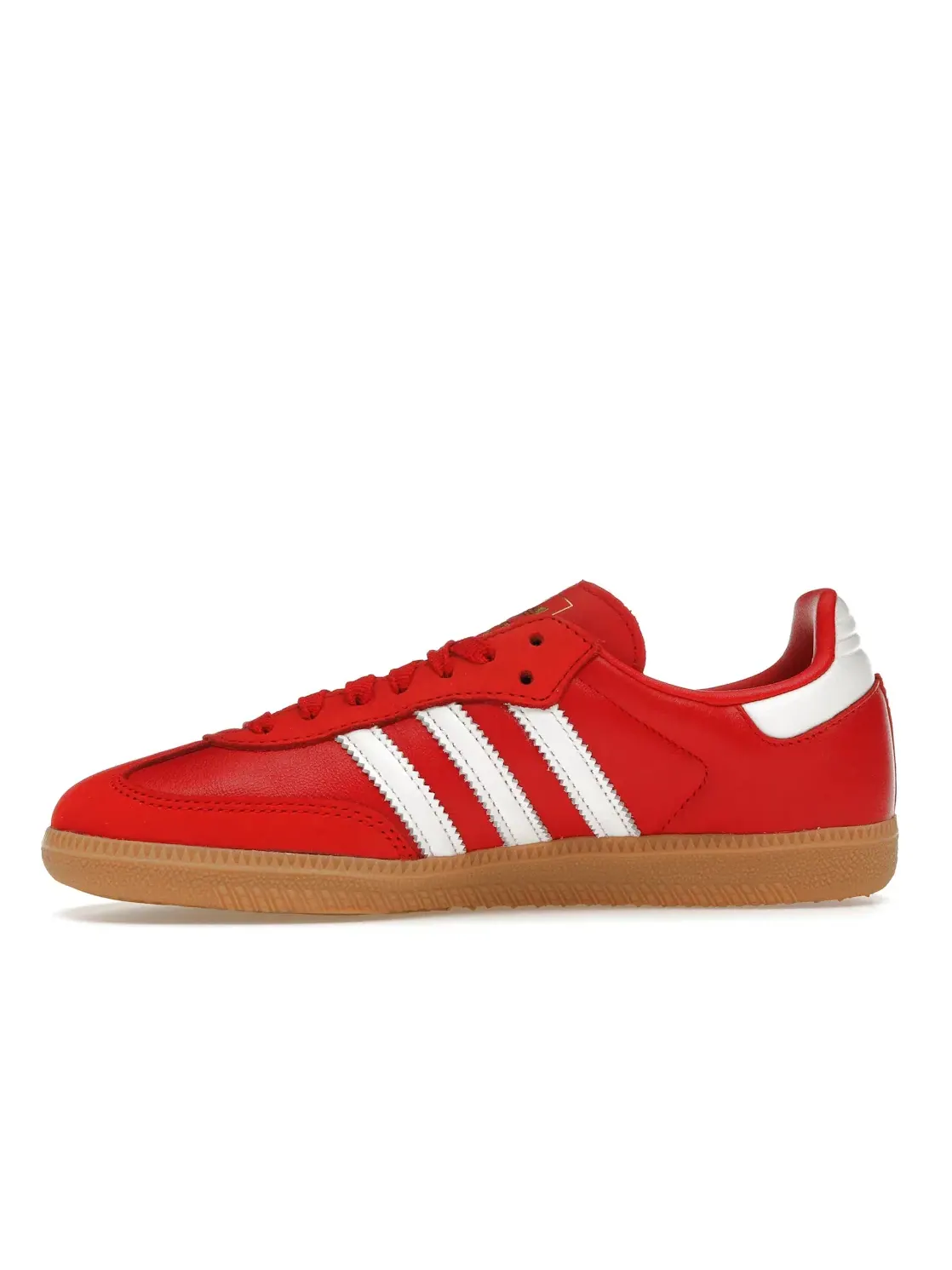 Женские кроссовки с премиальной кожи Samba OG Adidas — изображение 3 из 4, белый