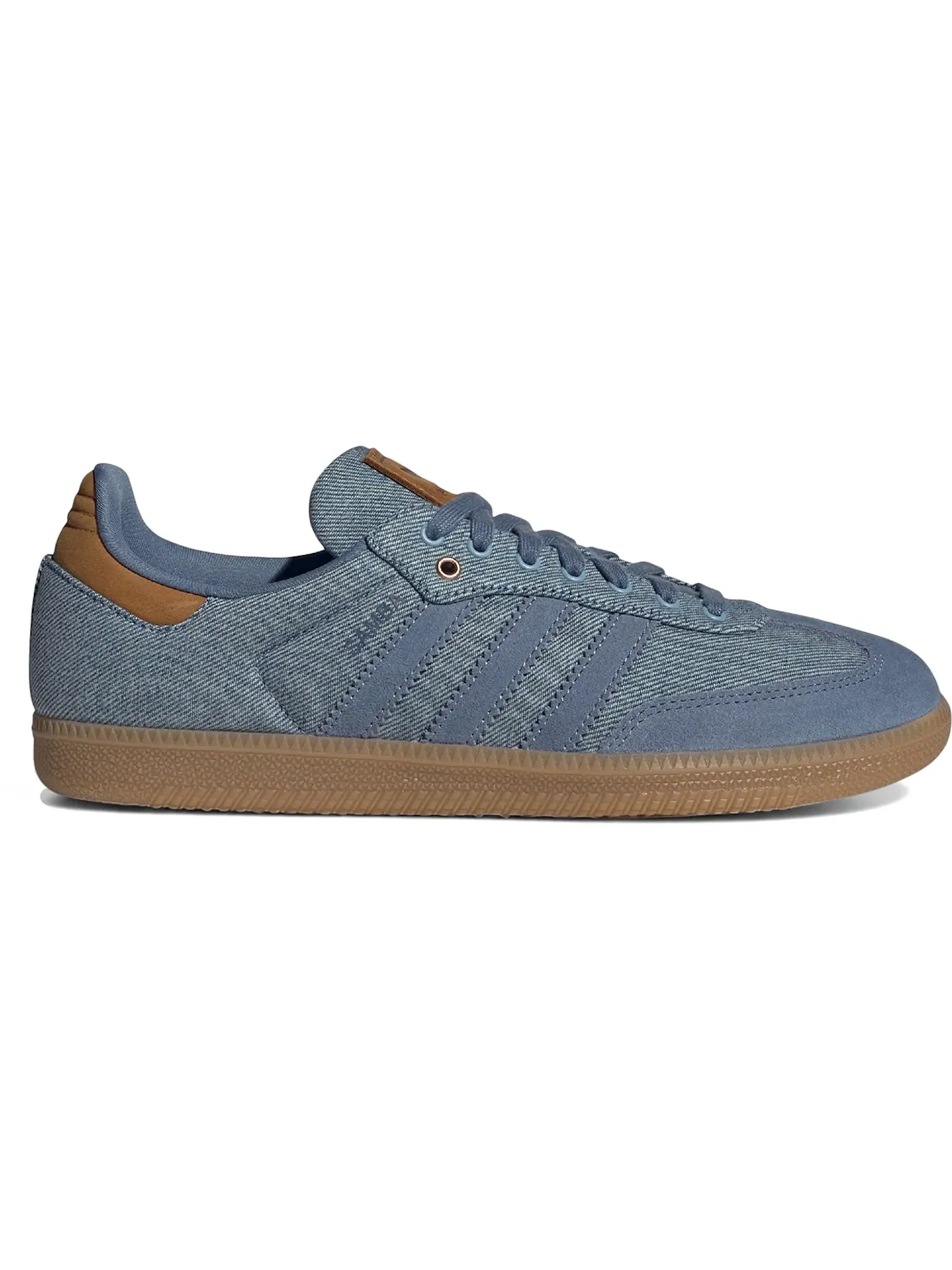 Мужские кроссовки с денимом Adidas Samba OG, None/Supplier Colour/Gum — изображение 1 из 1