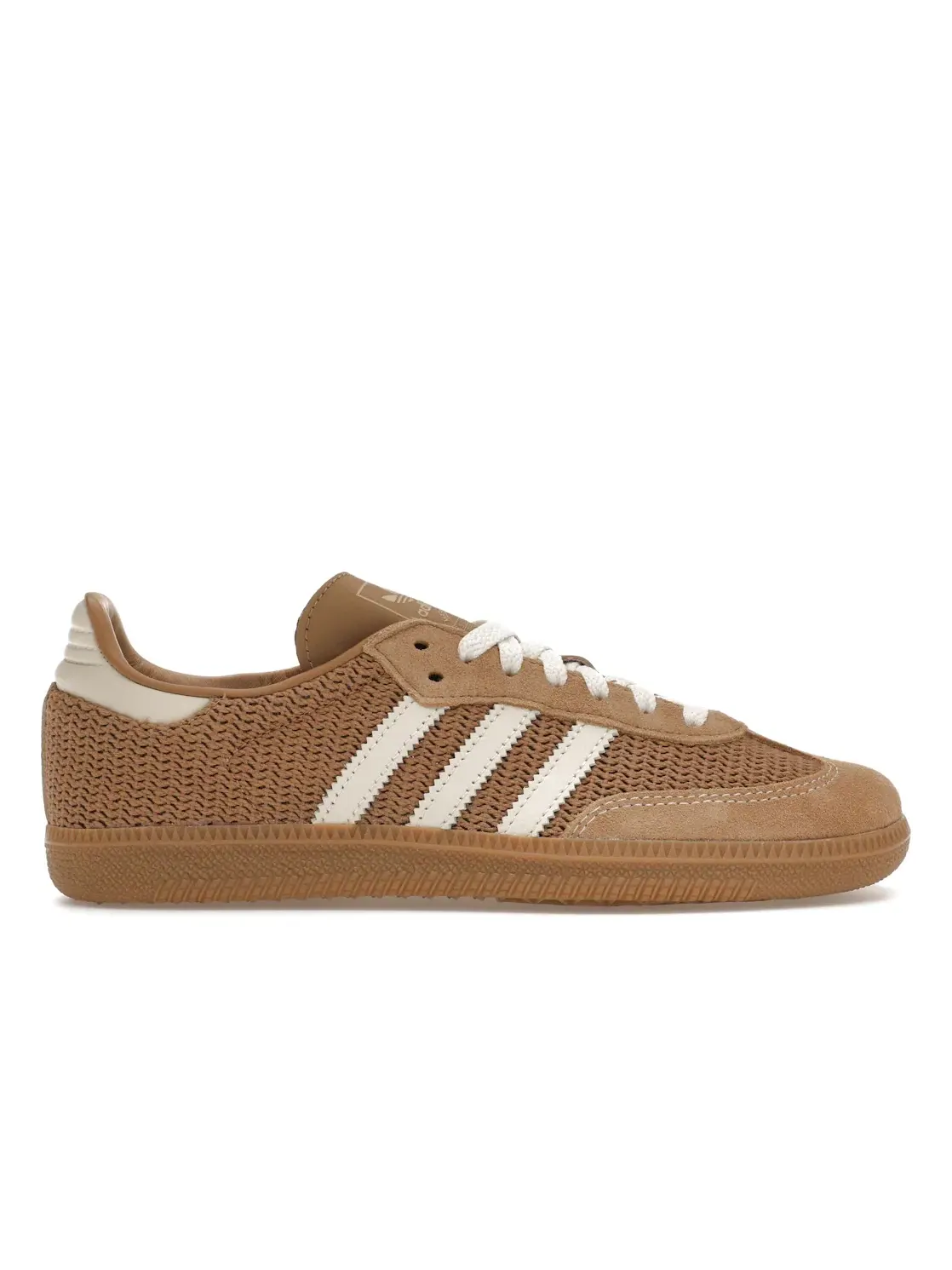 Мужские кроссовки с плетеным верхом Adidas Samba OG — изображение 1 из 4, белый/коричневый