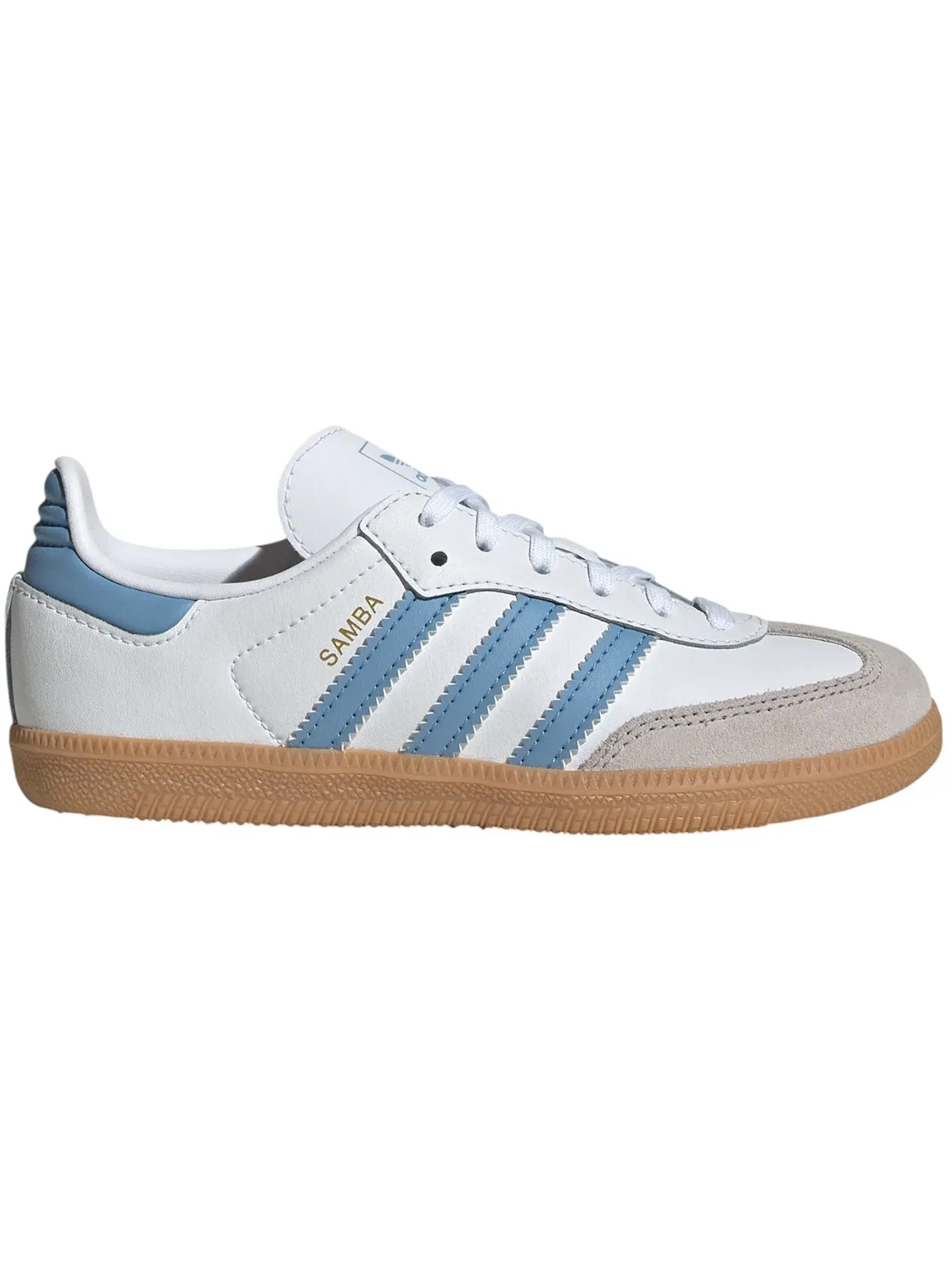 Детские кроссовки с длинным рукавом Adidas Samba OG — изображение 1 из 1, белый синий
