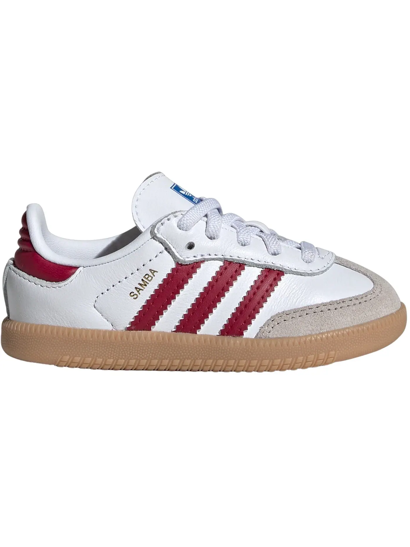 Детские кроссовки Lifestyle Adidas Samba OG — изображение 1 из 1, белый/бордовый