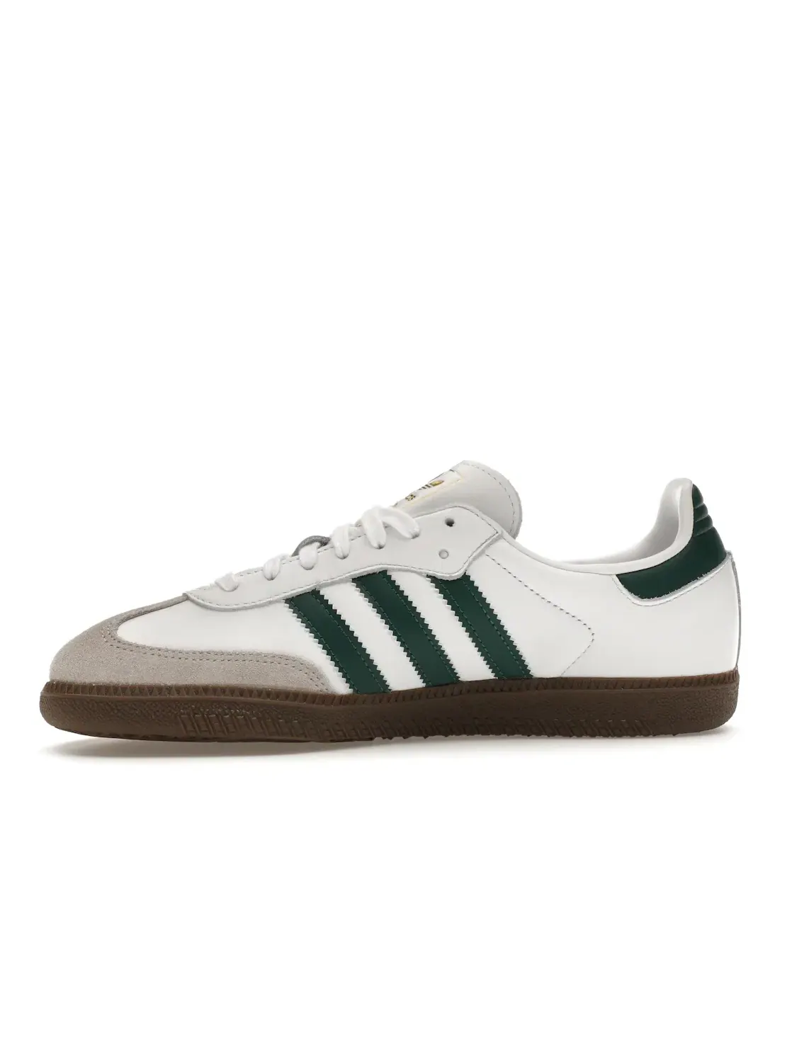 Мужские кроссовки Lifestyle с замшевым верхом Adidas Samba OG — изображение 3 из 4, белый/зеленый/прозрачный