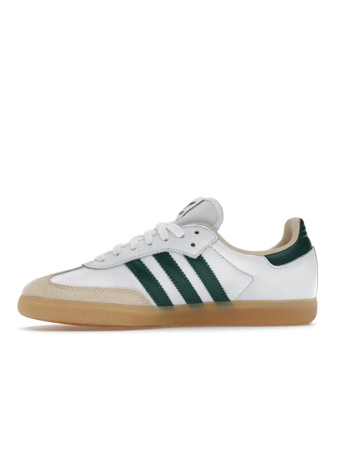 Мужские кроссовки с замшевым верхом Adidas Samba OG — изображение 3 из 4, белый/зеленый