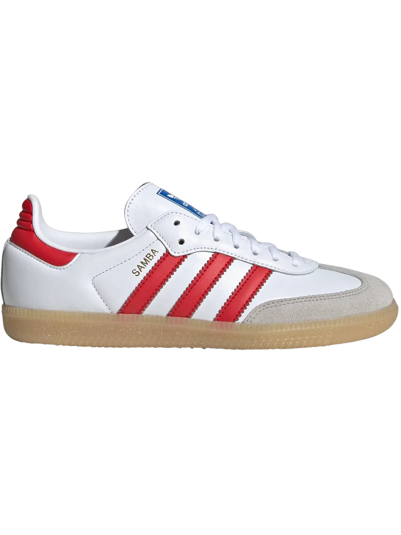 Детские кроссовки Lifestyle Adidas Samba OG — изображение 1 из 1, белый/красный