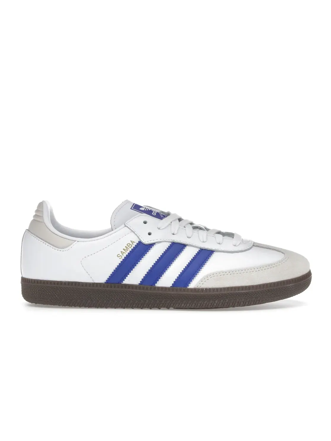 Мужские кроссовки с классическим дизайном Adidas Samba OG — изображение 1 из 4, белый синий