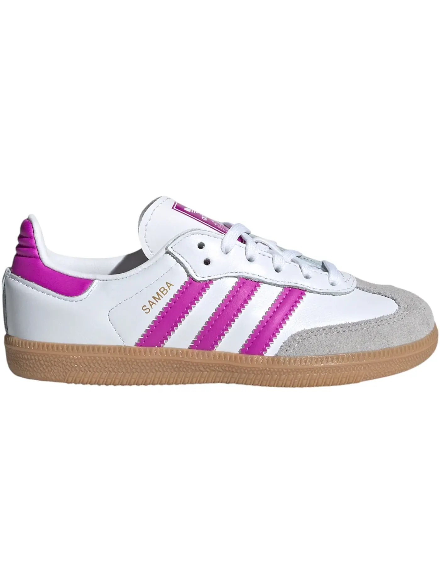 Детские кроссовки Lifestyle Adidas Samba OG — изображение 1 из 1, белый фиолетовый