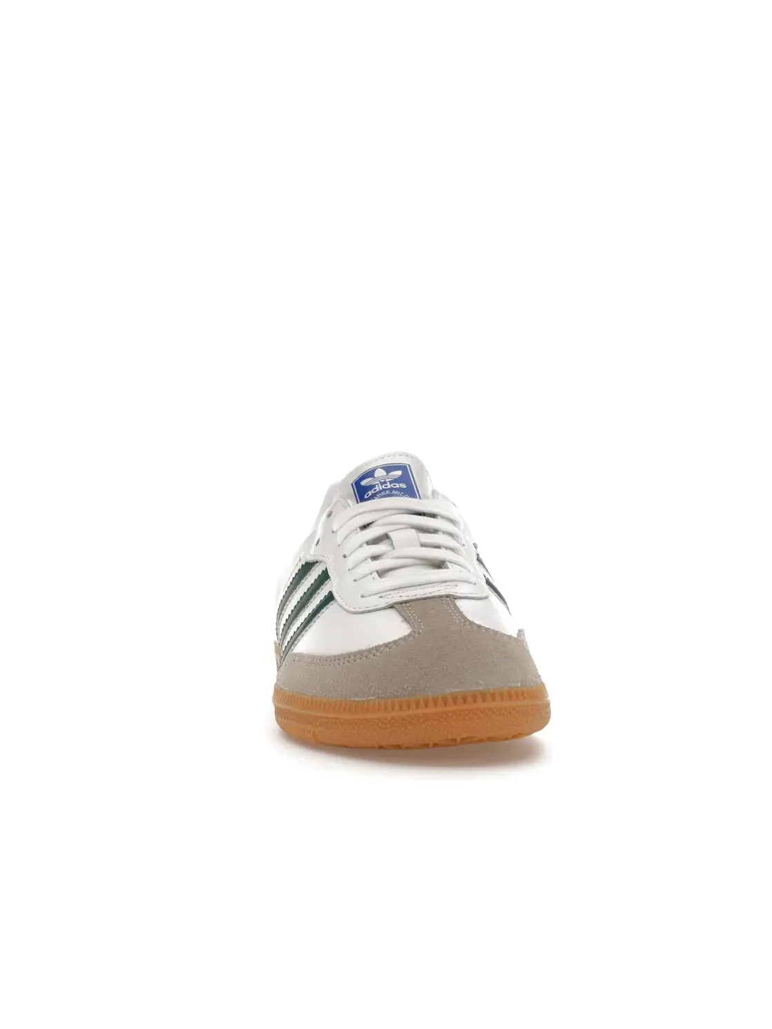 Мужские кроссовки с замшевым накладком Adidas Samba OG — изображение 2 из 4, белый/зеленый