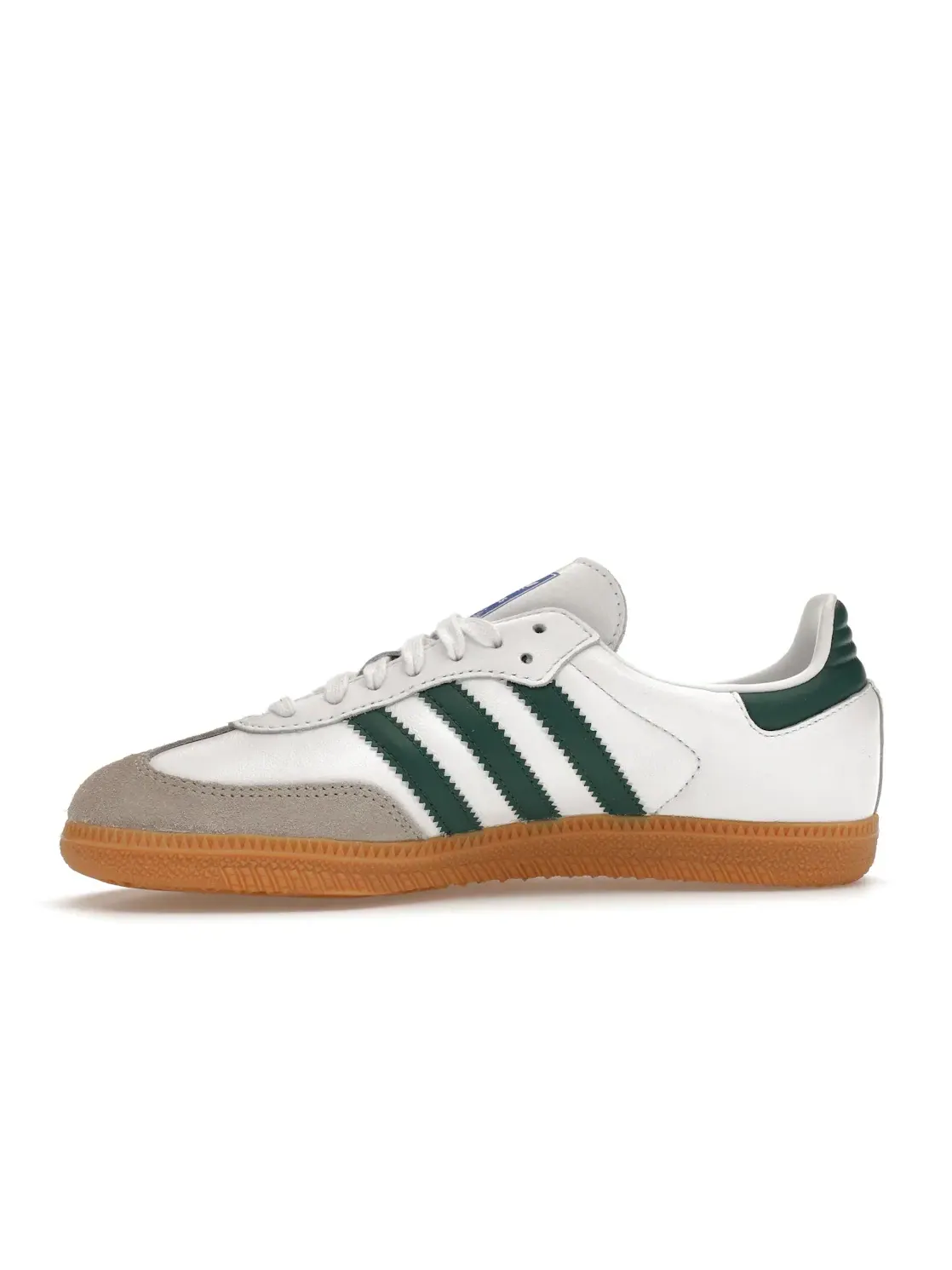 Мужские кроссовки с замшевым накладком Adidas Samba OG — изображение 3 из 4, белый/зеленый