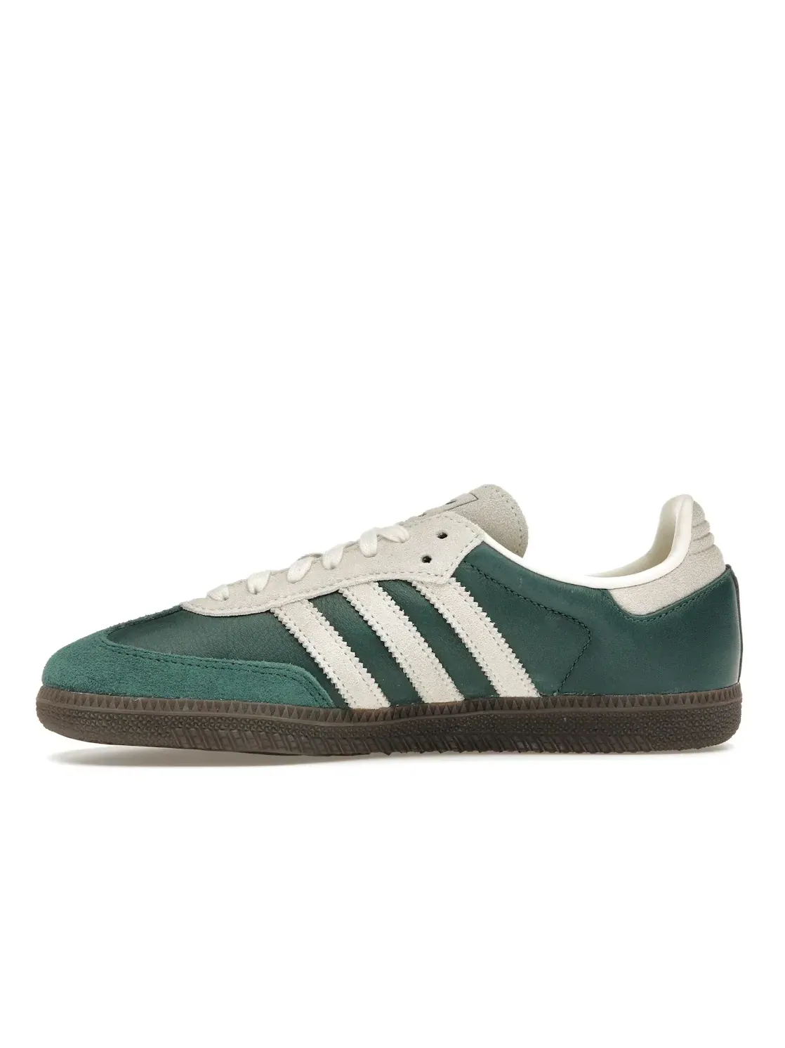 Мужские кроссовки в стиле ретро Adidas Samba OG — изображение 3 из 4, зеленый/кремовый белый