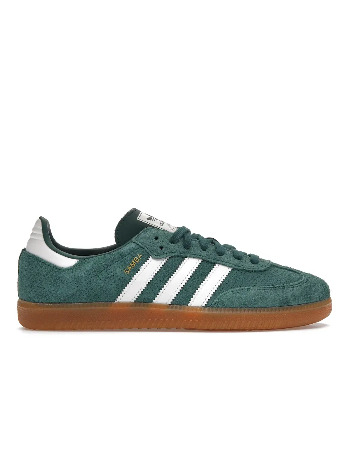 Мужские кроссовки замшевые Samba OG Adidas — изображение 1 из 4, зеленый/белый