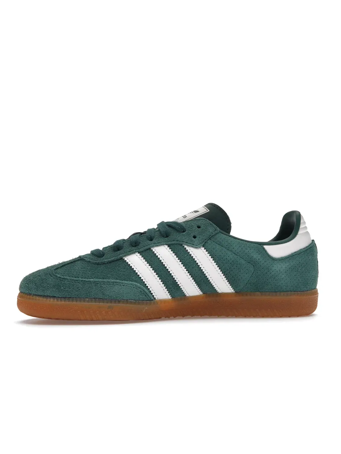 Мужские кроссовки замшевые Samba OG Adidas — изображение 3 из 4, зеленый/белый