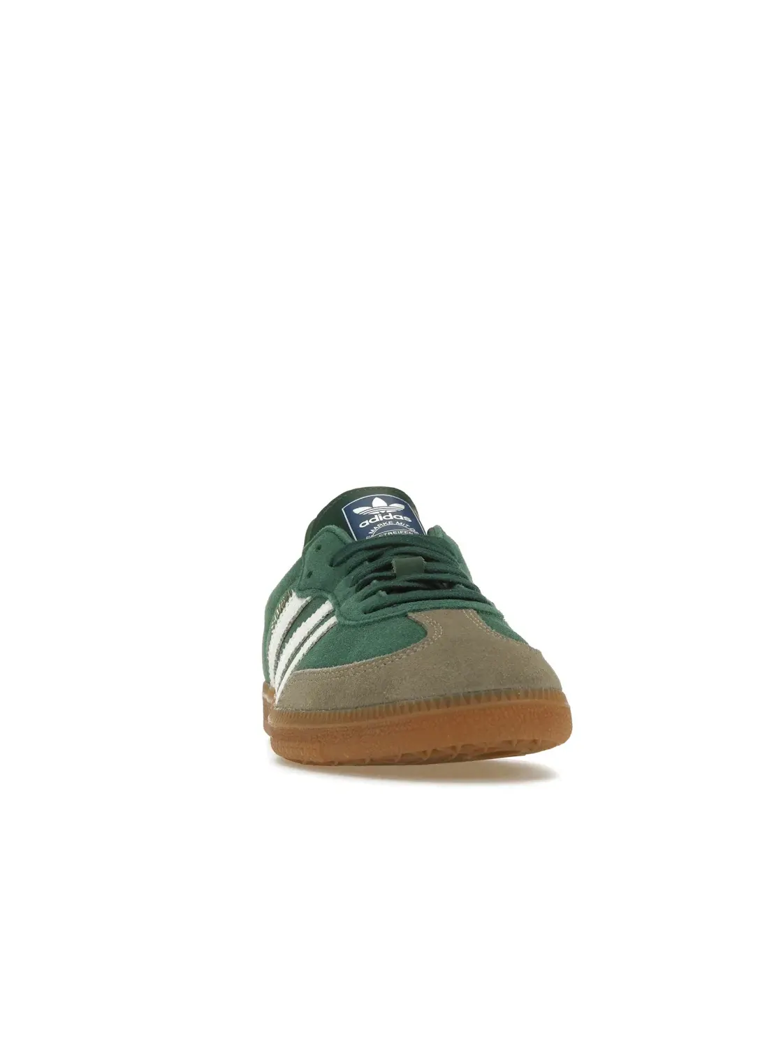 Мужские кроссовки замшевые Samba OG Adidas — изображение 2 из 4, зеленый/белый