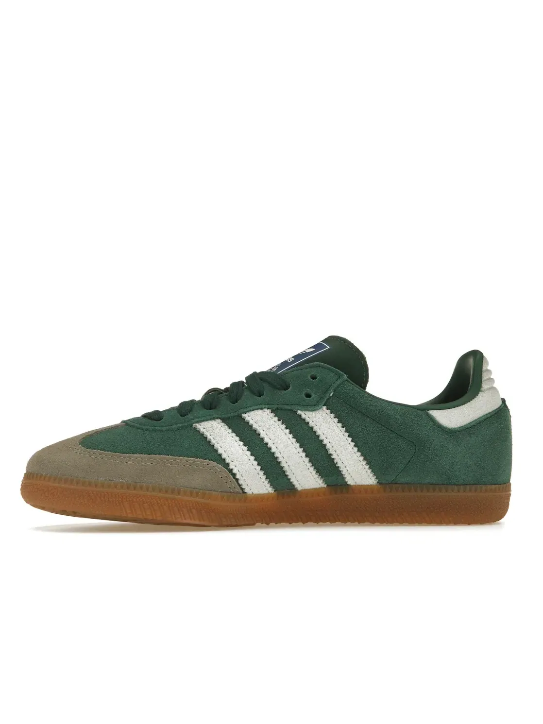 Мужские кроссовки замшевые Samba OG Adidas — изображение 3 из 4, зеленый/белый