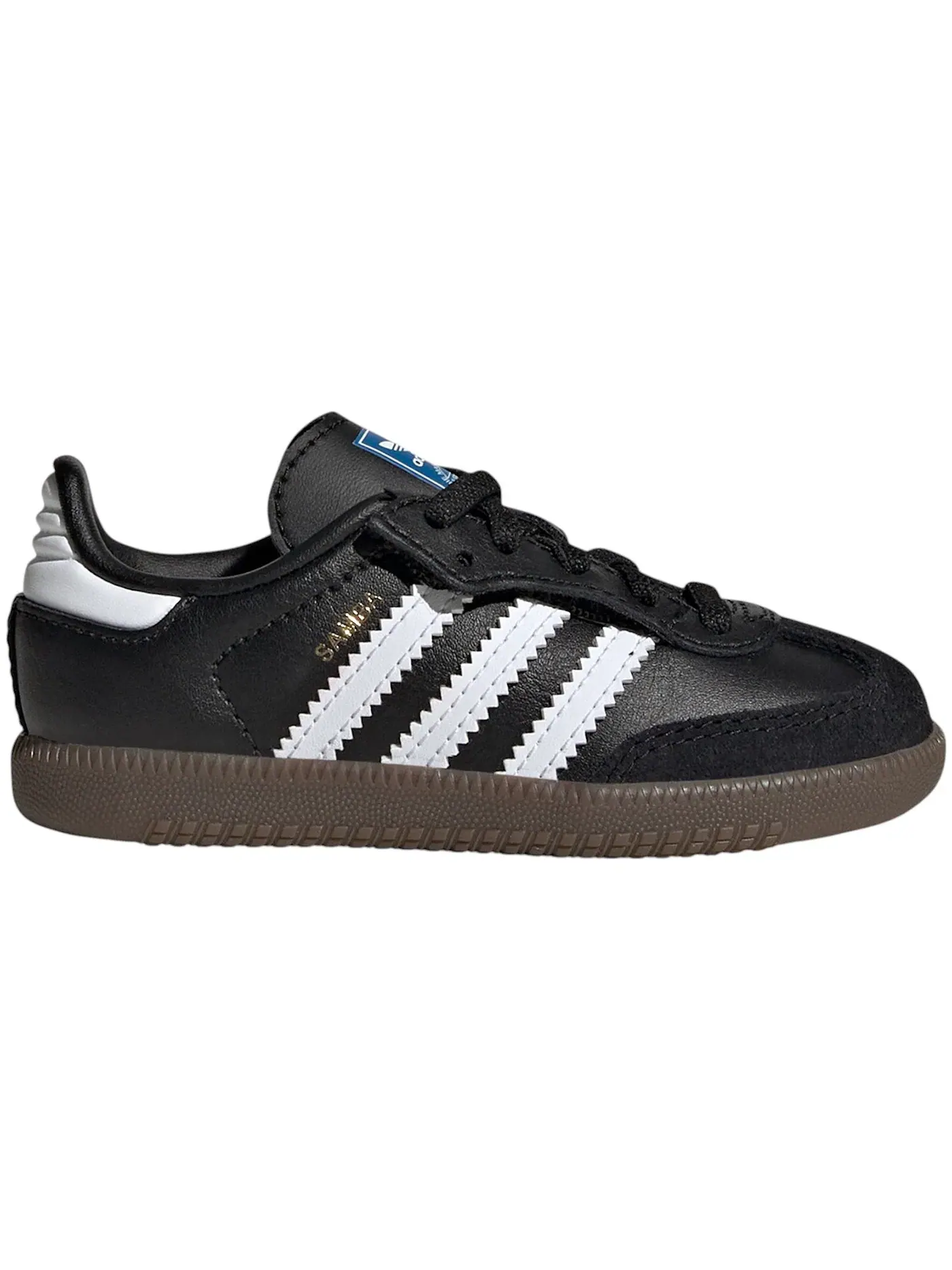 Детские кроссовки с закрытой шнуровкой Adidas Samba OG Comfort Closure — изображение 1 из 1, белый черный