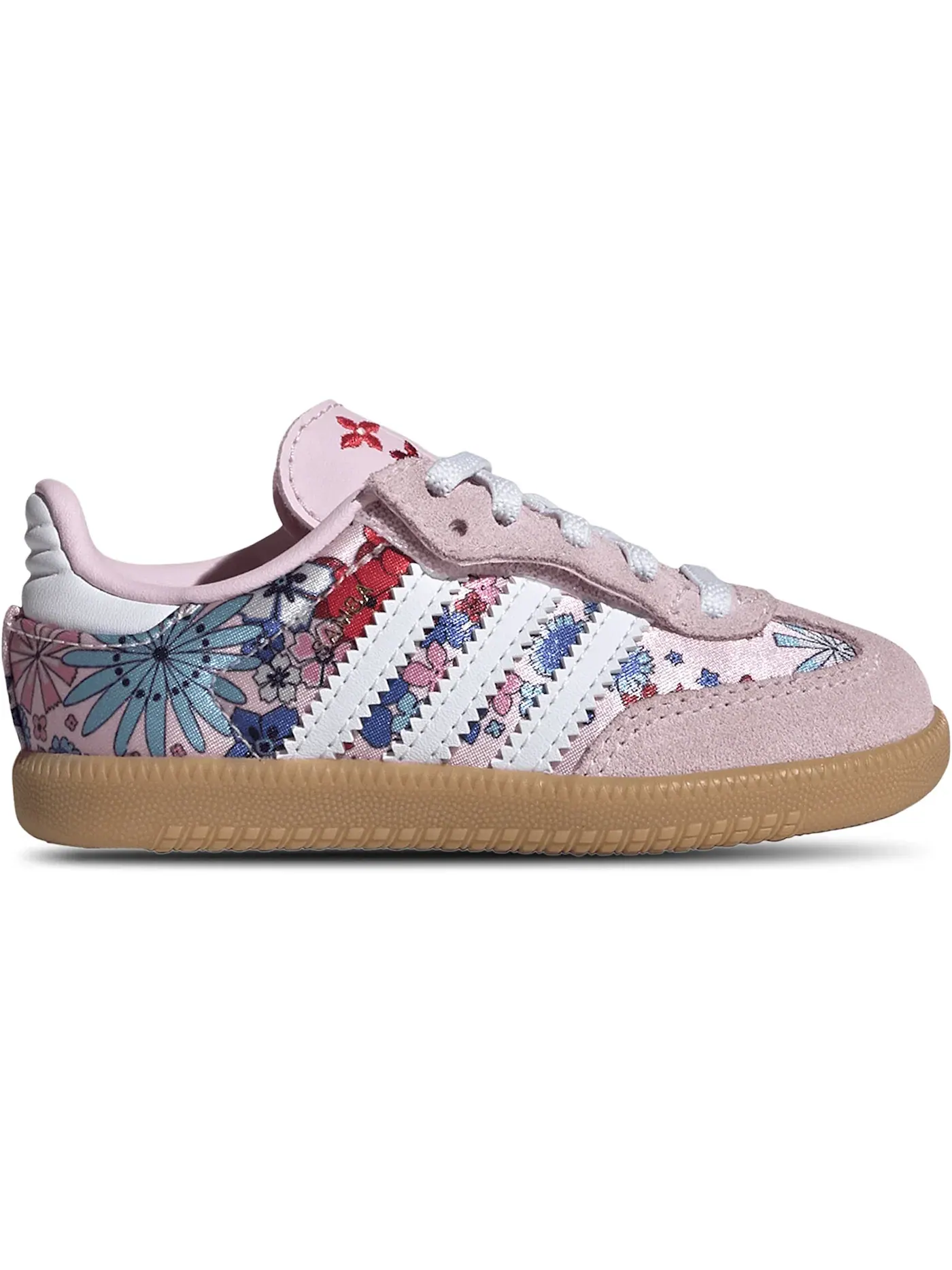 Детские кроссовки с принтом Adidas Samba OG Comfort Closure Liberty London — изображение 1 из 1, прозрачный розовый белый